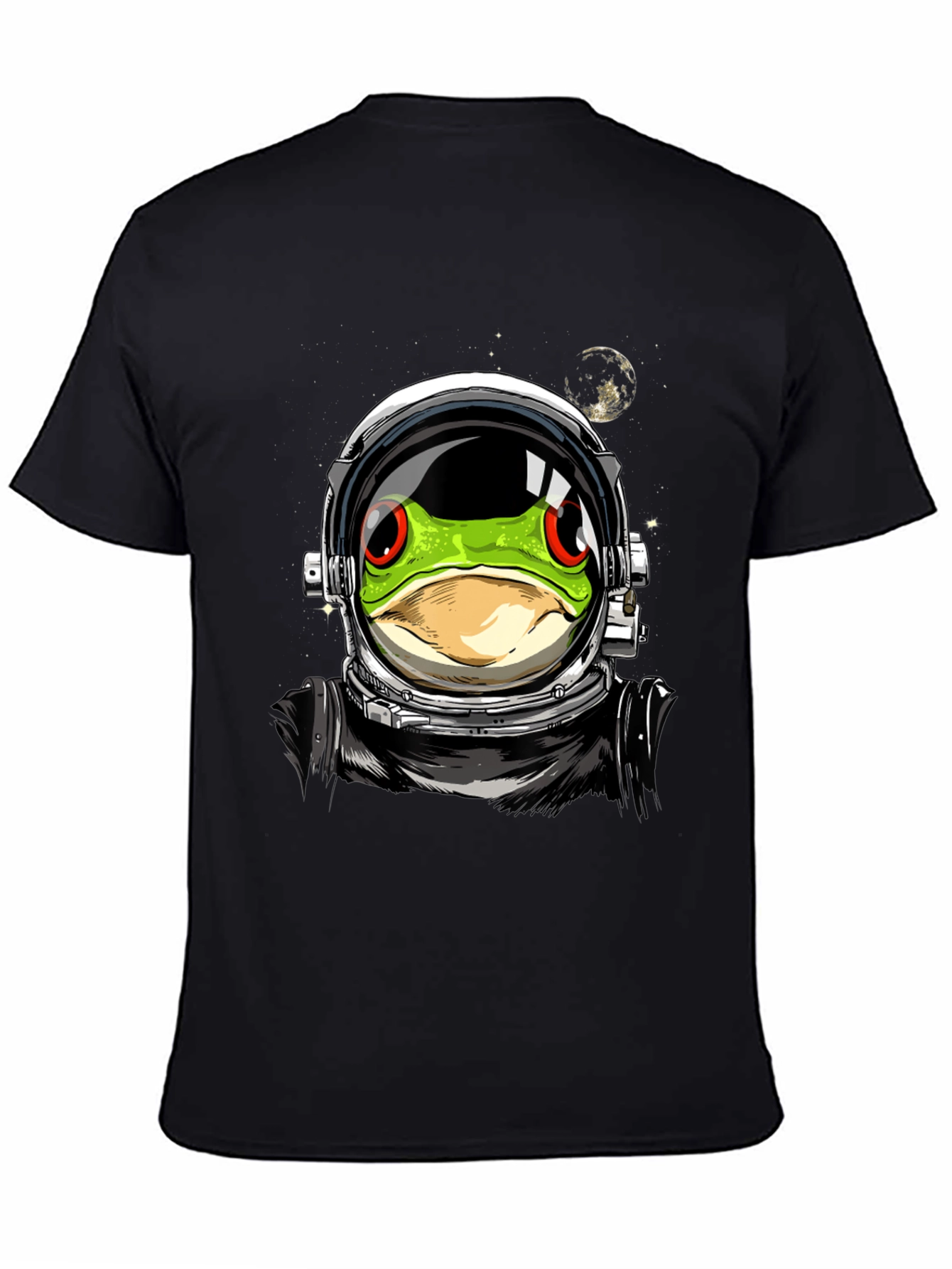 Astronaut Frog Graphic T-Shirt - Outer Space Style