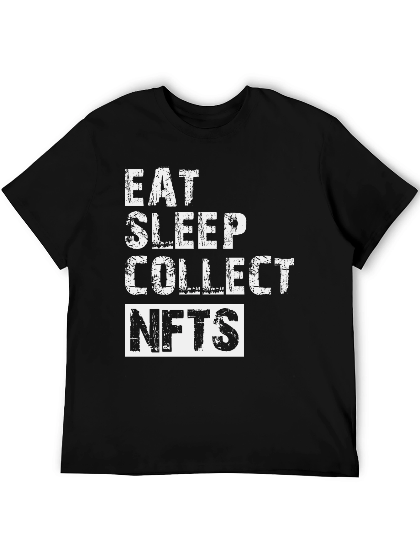 Eat Sleep Collect NFTs - Black T-Shirt