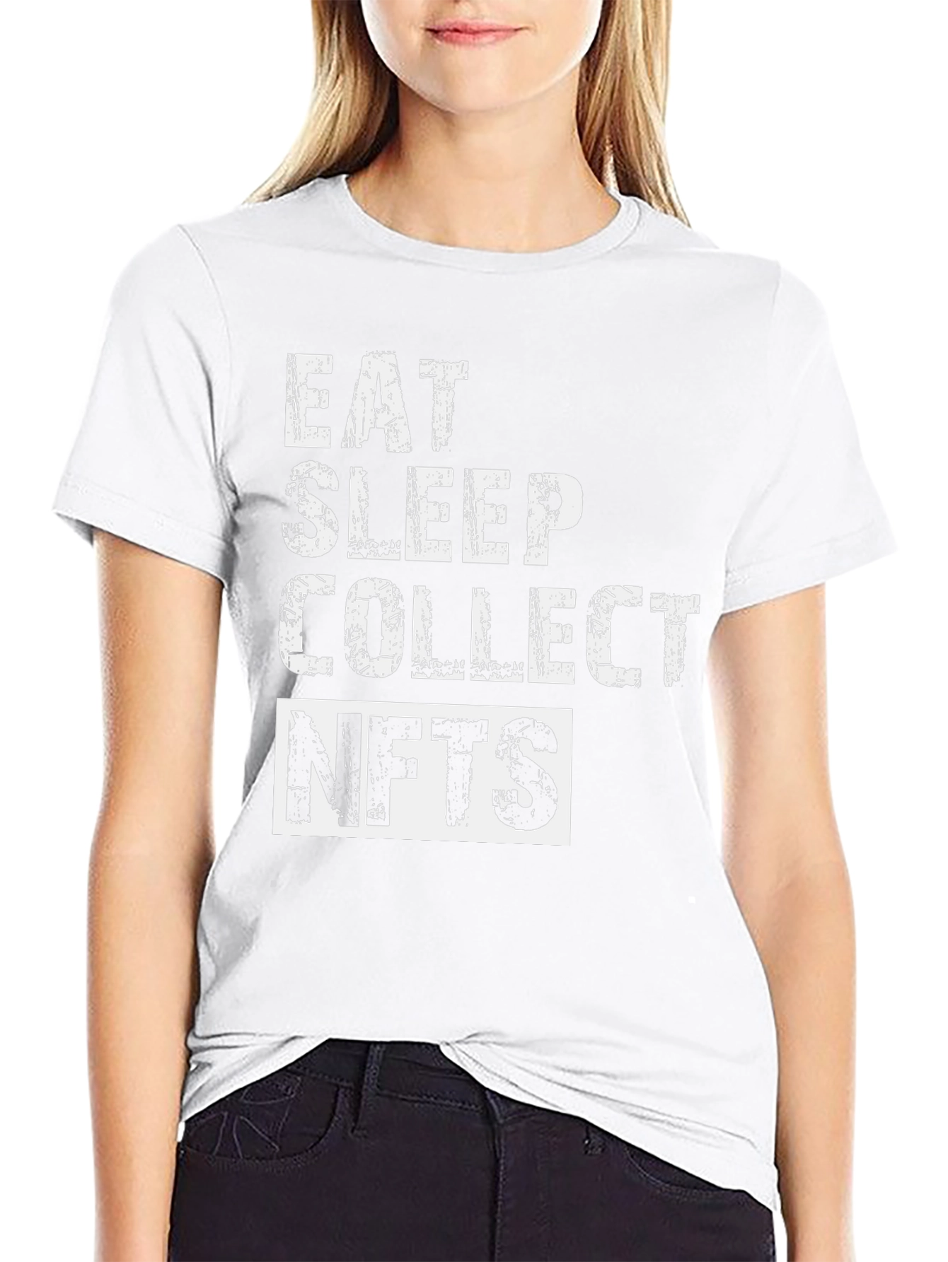 Eat Sleep Collect NFTs - Black T-Shirt