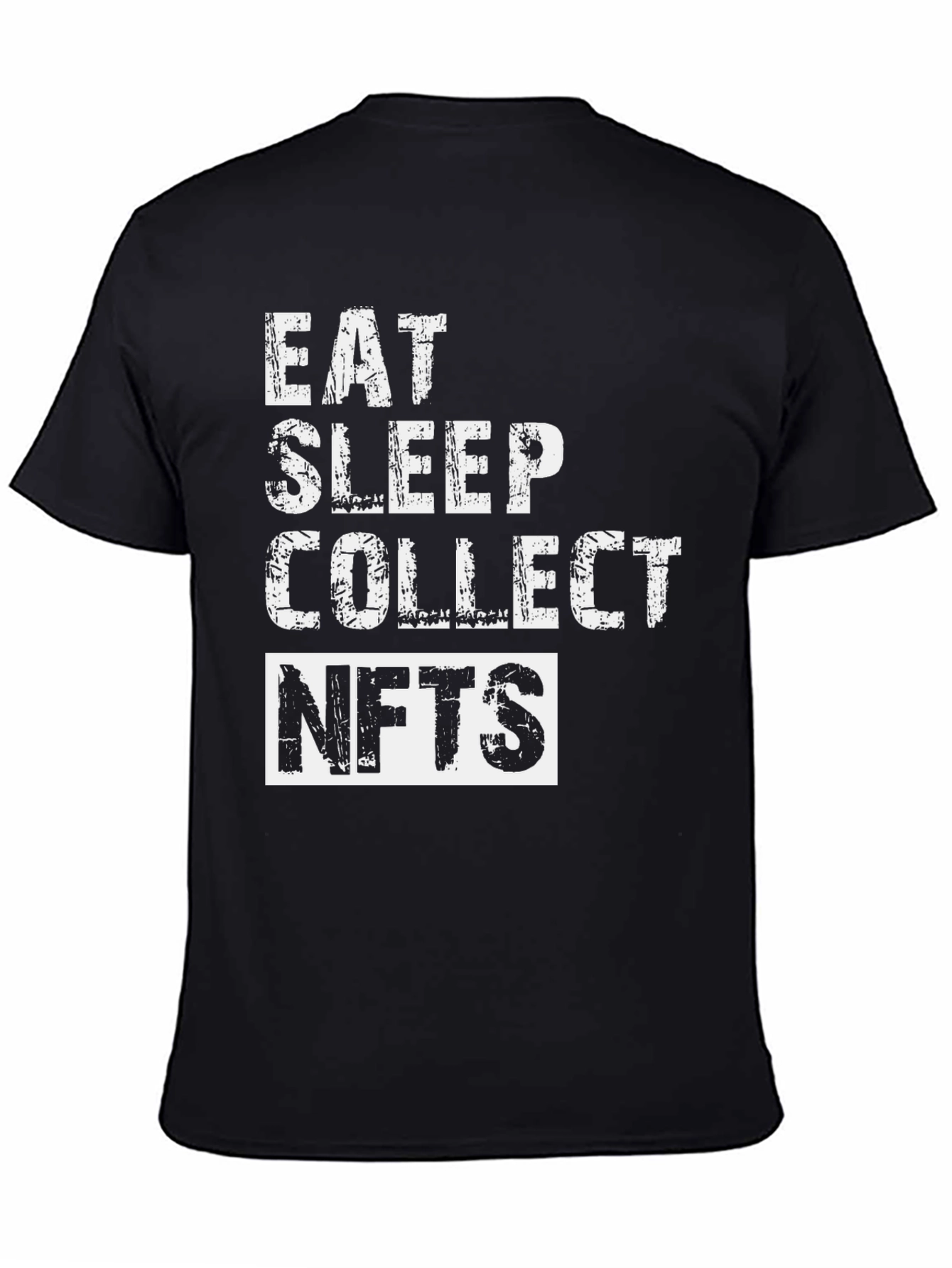 Eat Sleep Collect NFTs - Black T-Shirt
