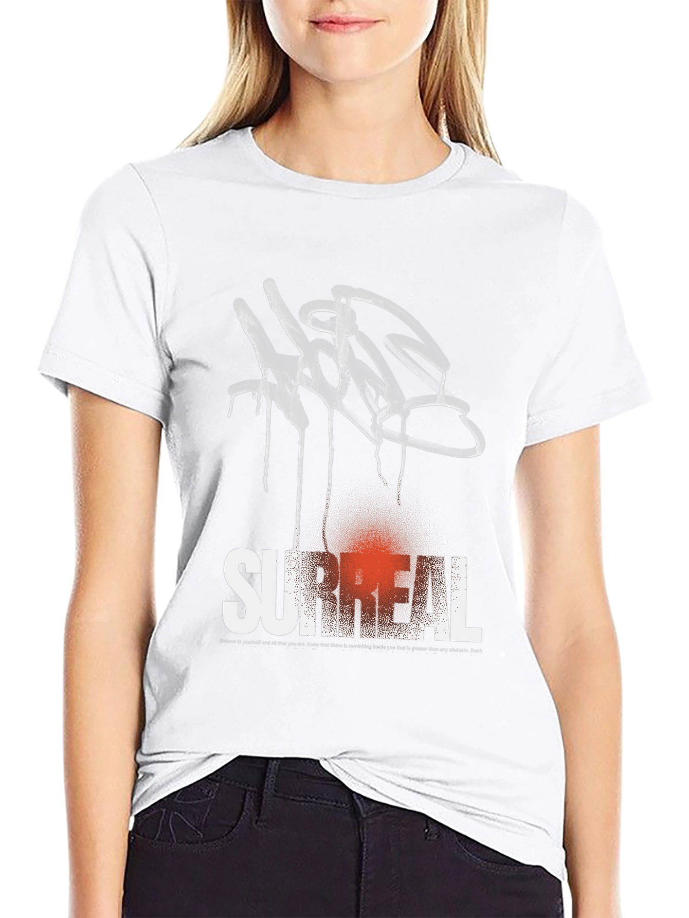 Surreal Graffiti Graphic Tee - Black