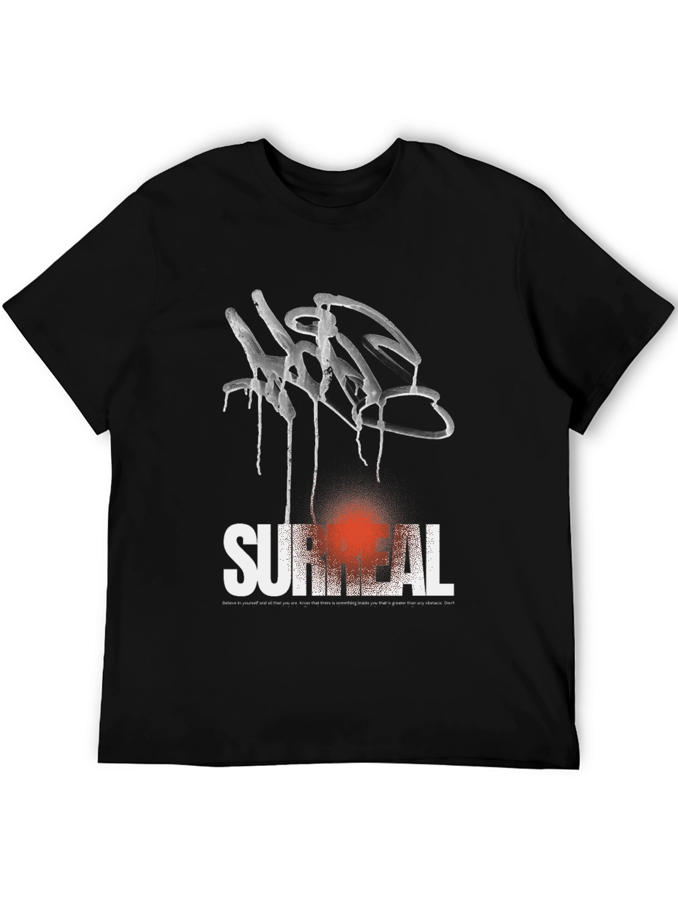 Surreal Graffiti Graphic Tee - Black