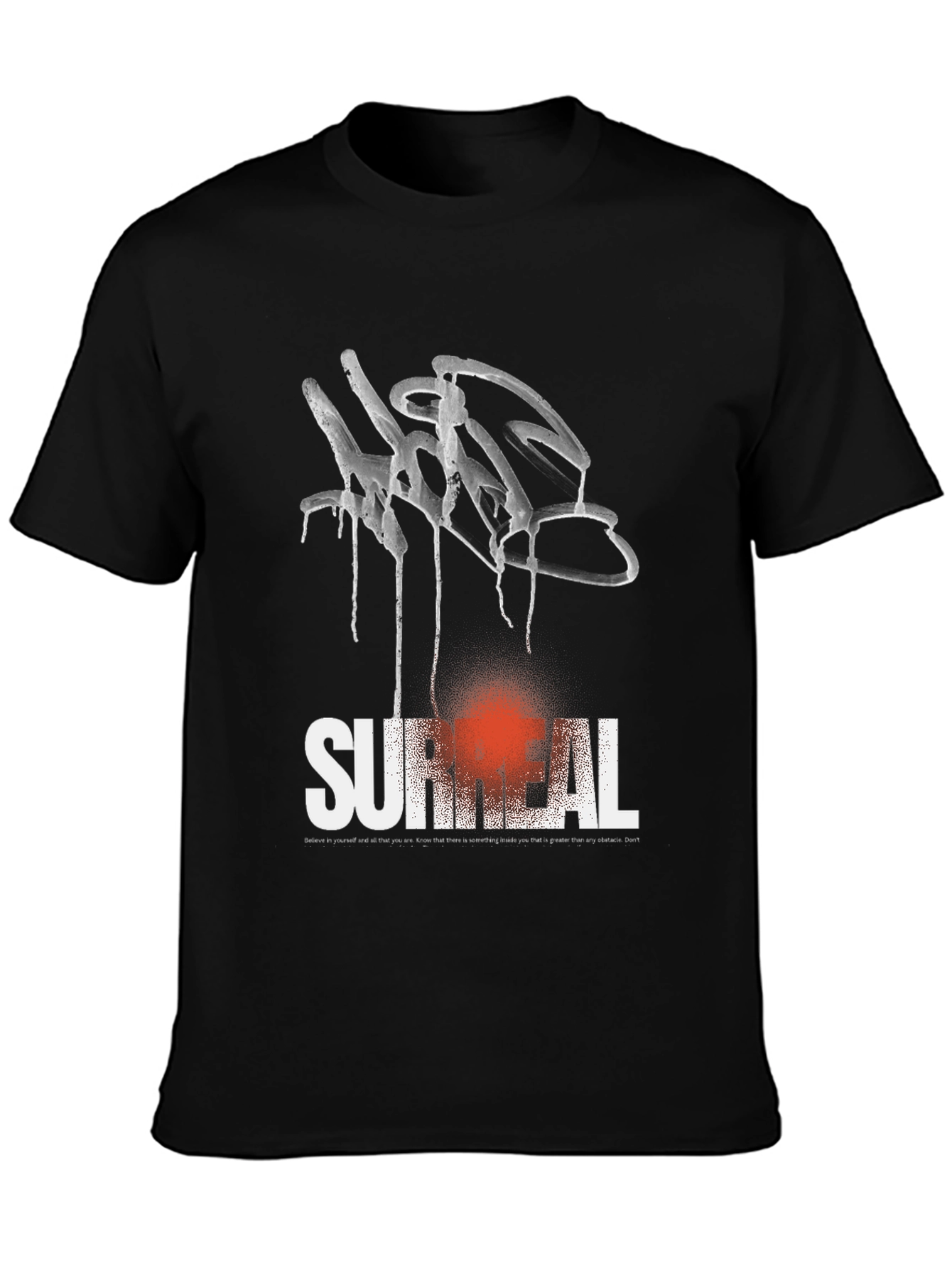 Surreal Graffiti Graphic Tee - Black