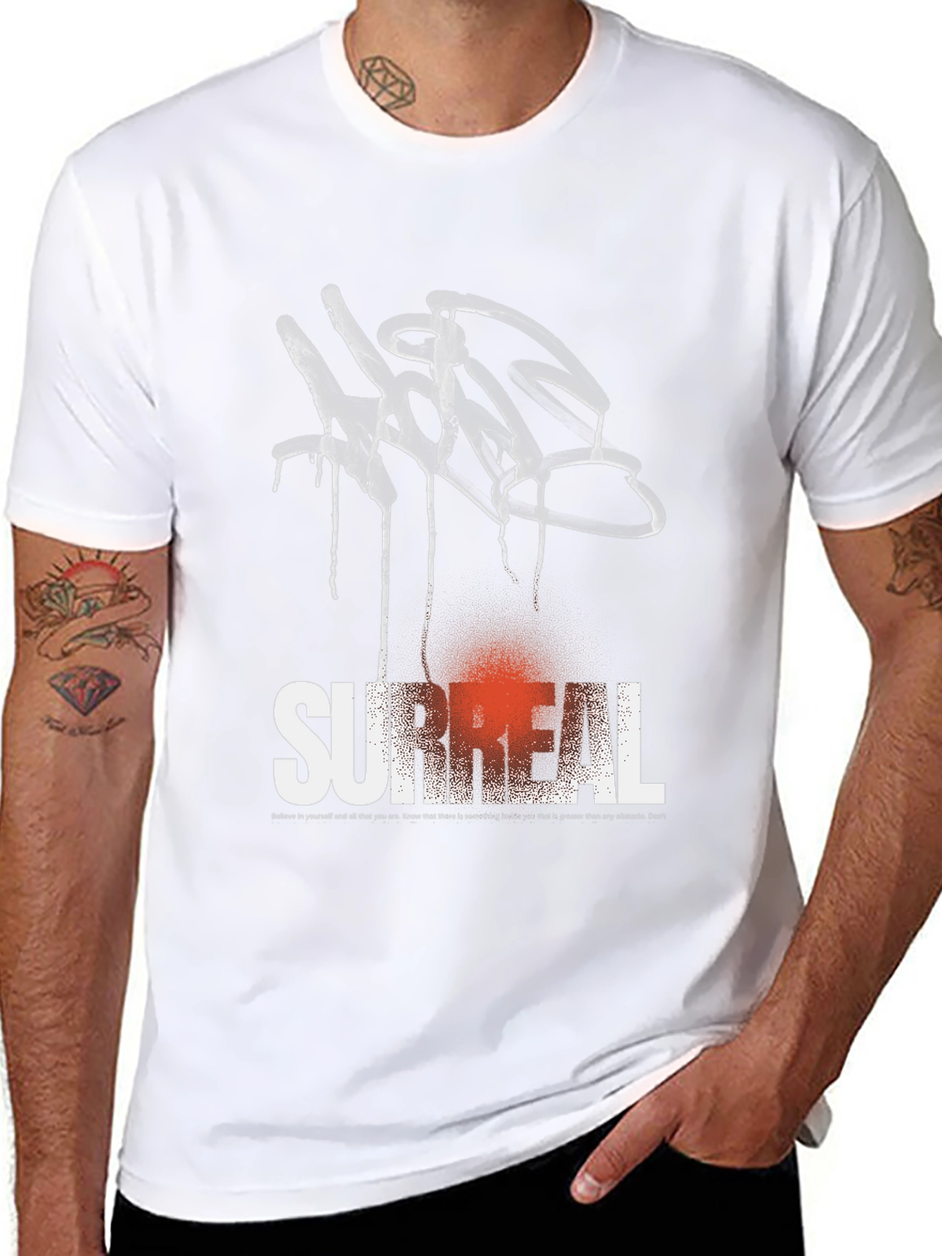 Surreal Graffiti Graphic Tee - Black