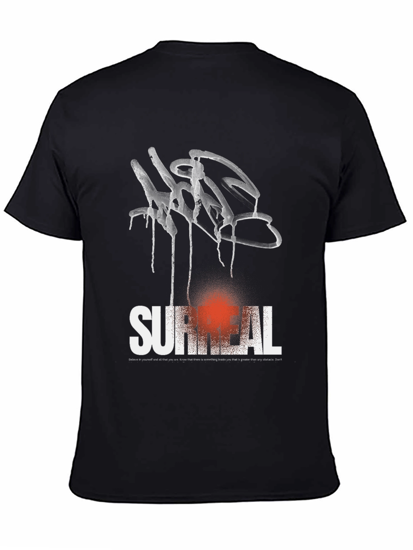 Surreal Graffiti Graphic Tee - Black