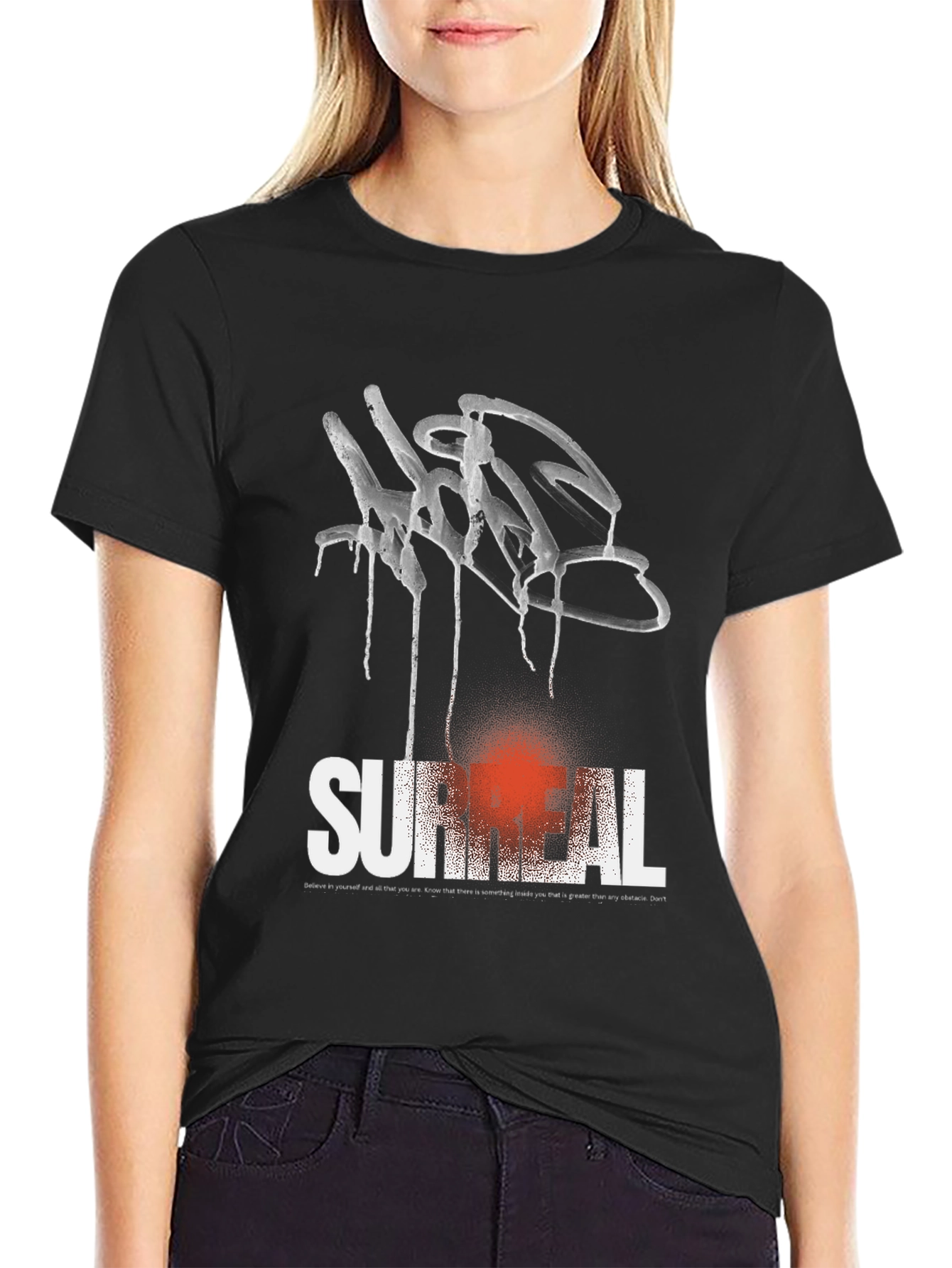 Surreal Graffiti Graphic Tee - Black