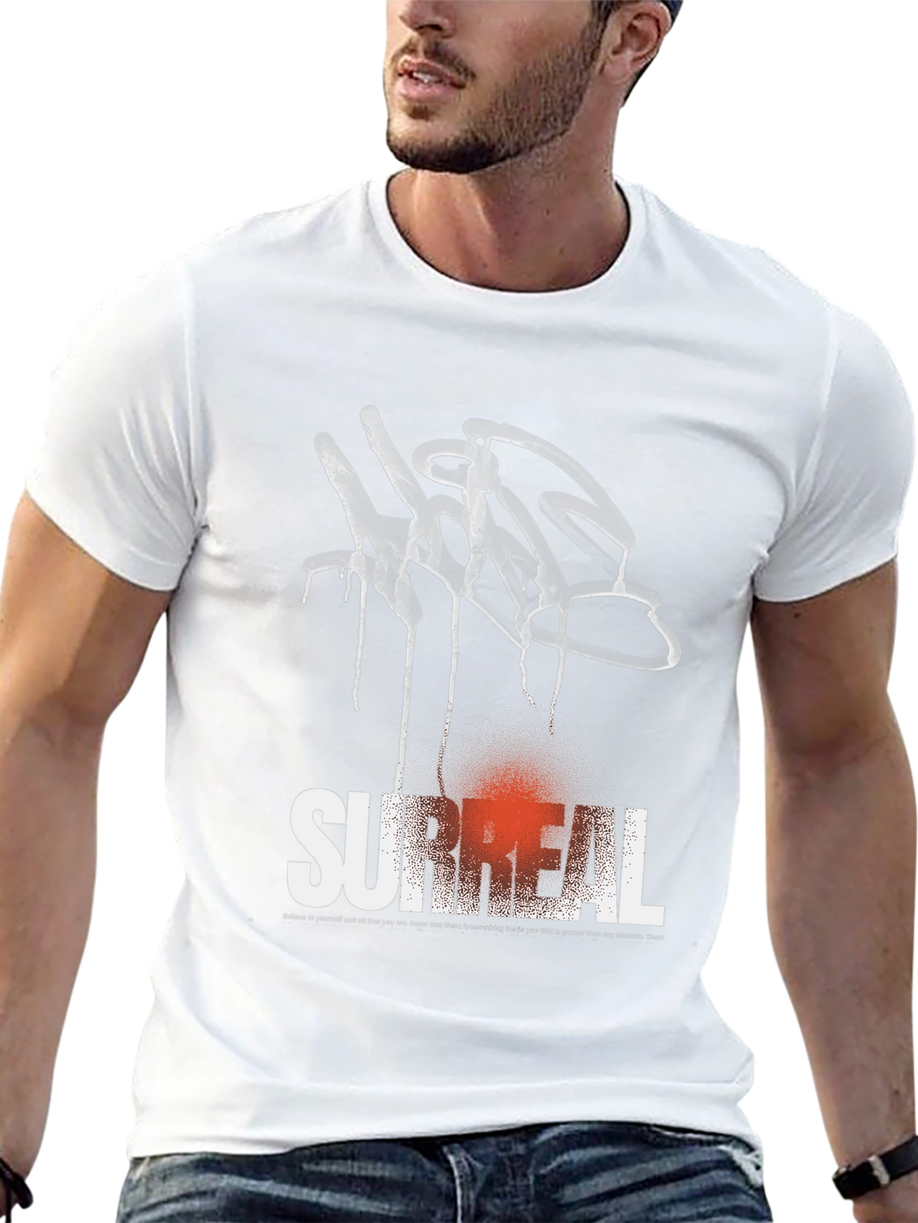 Surreal Graffiti Graphic Tee - Black