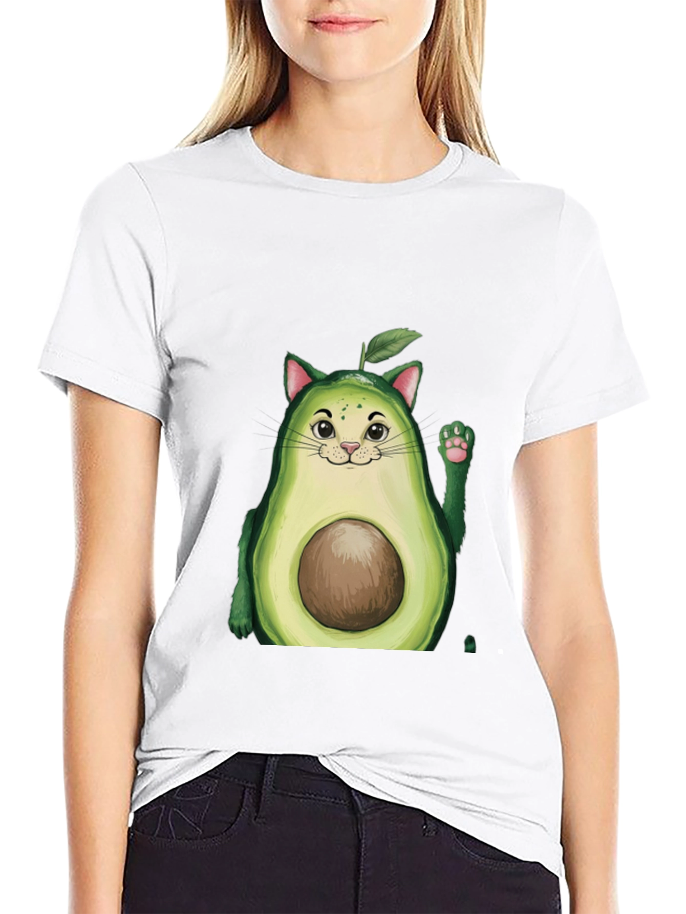 Avocado Cat T-Shirt - Cute & Unique Design