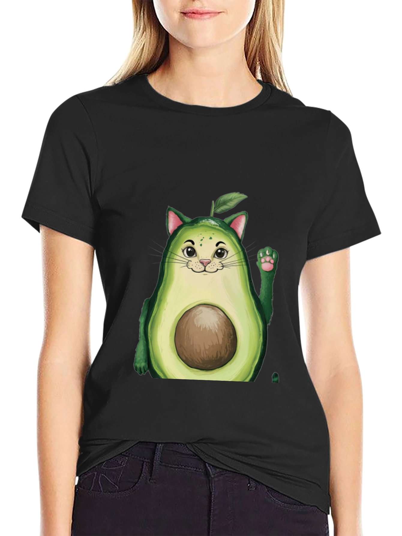Avocado Cat T-Shirt - Cute & Unique Design