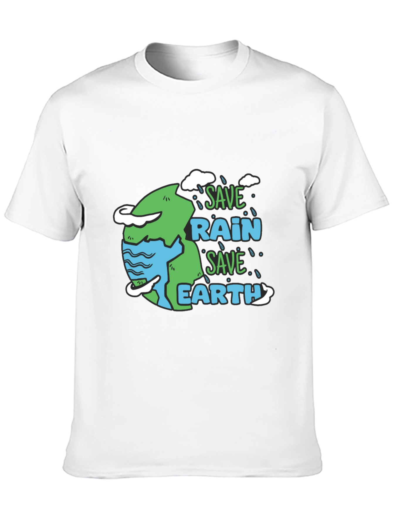 Save Rain Save Earth Graphic T-Shirt