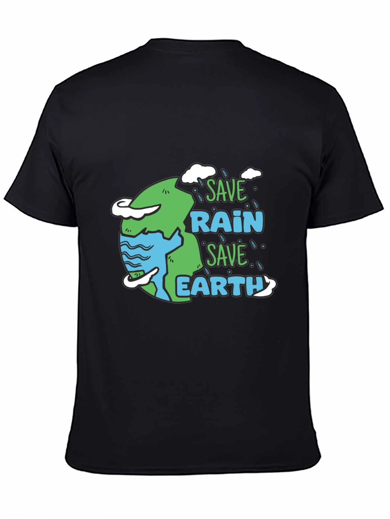 Save Rain Save Earth Graphic T-Shirt