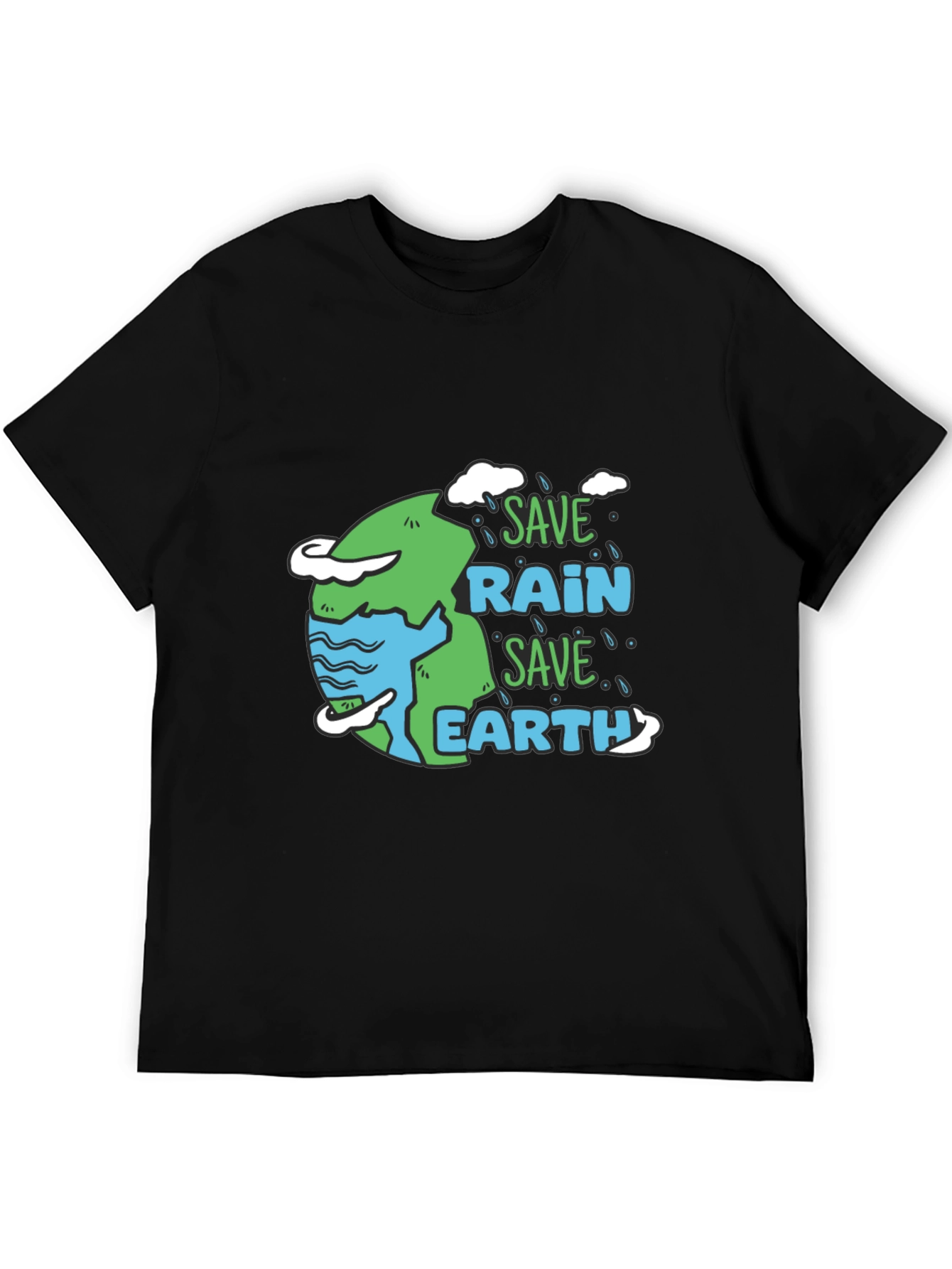 Save Rain Save Earth Graphic T-Shirt
