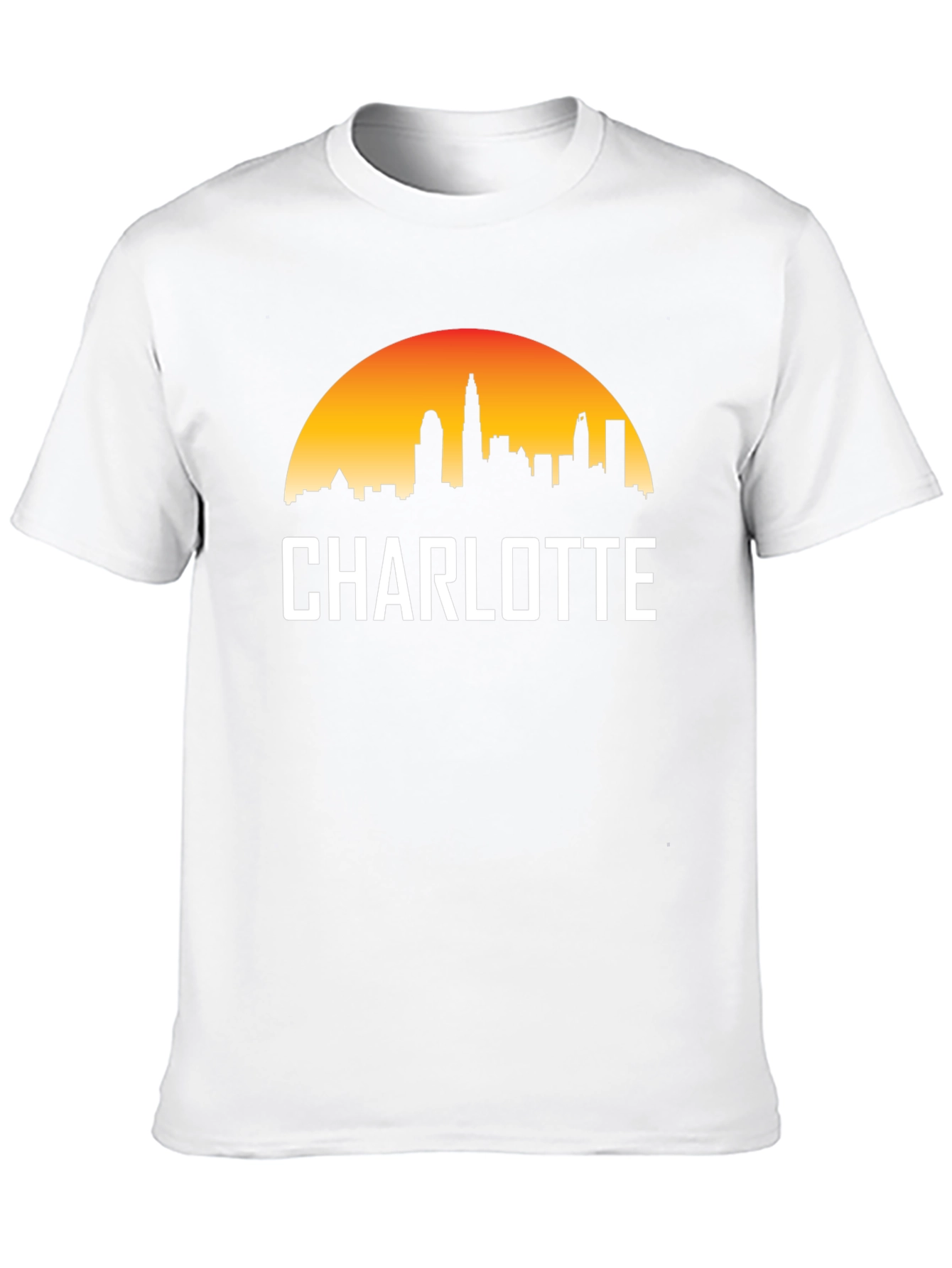 Charlotte Skyline T-Shirt - Cityscape Graphic Tee