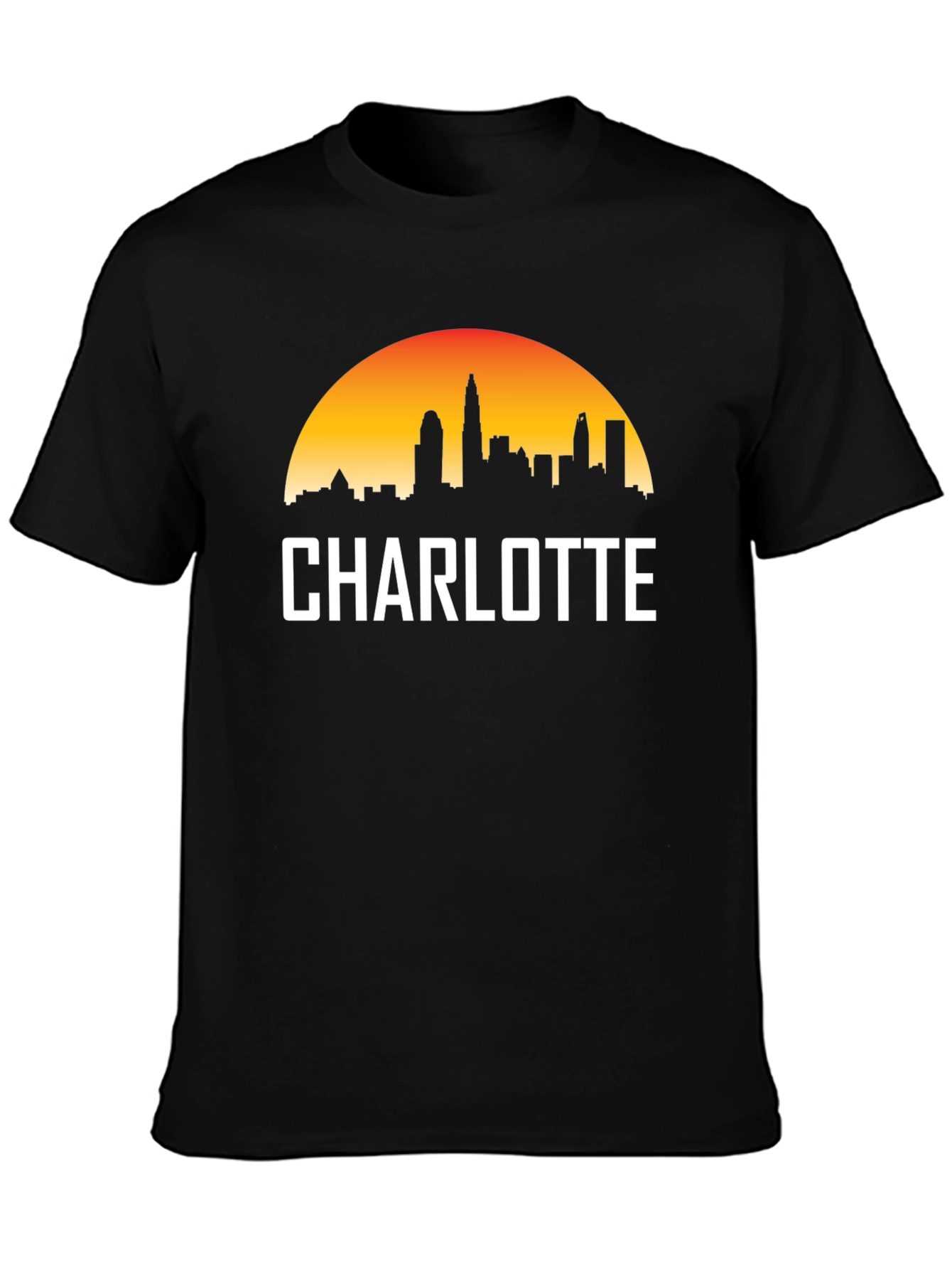 Charlotte Skyline T-Shirt - Cityscape Graphic Tee