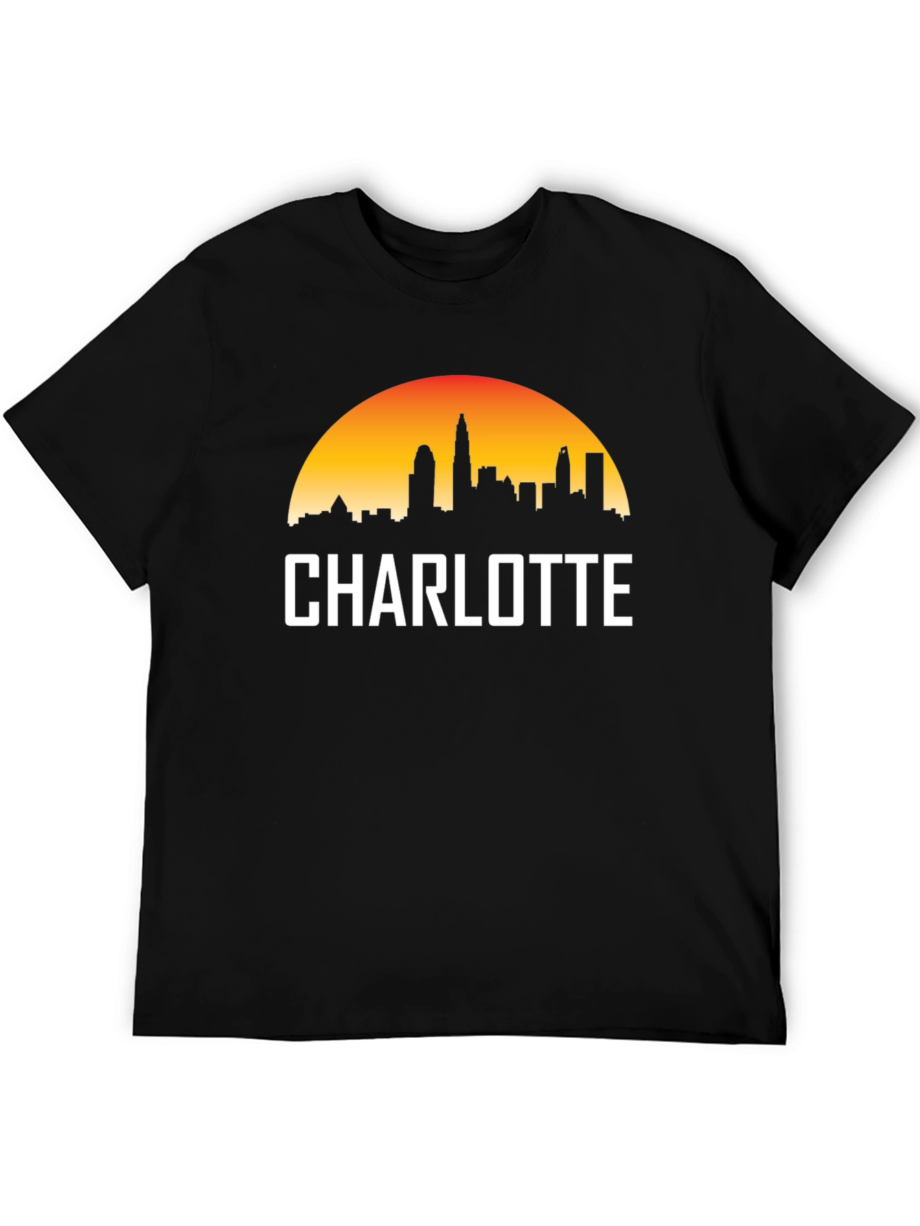 Charlotte Skyline T-Shirt - Cityscape Graphic Tee