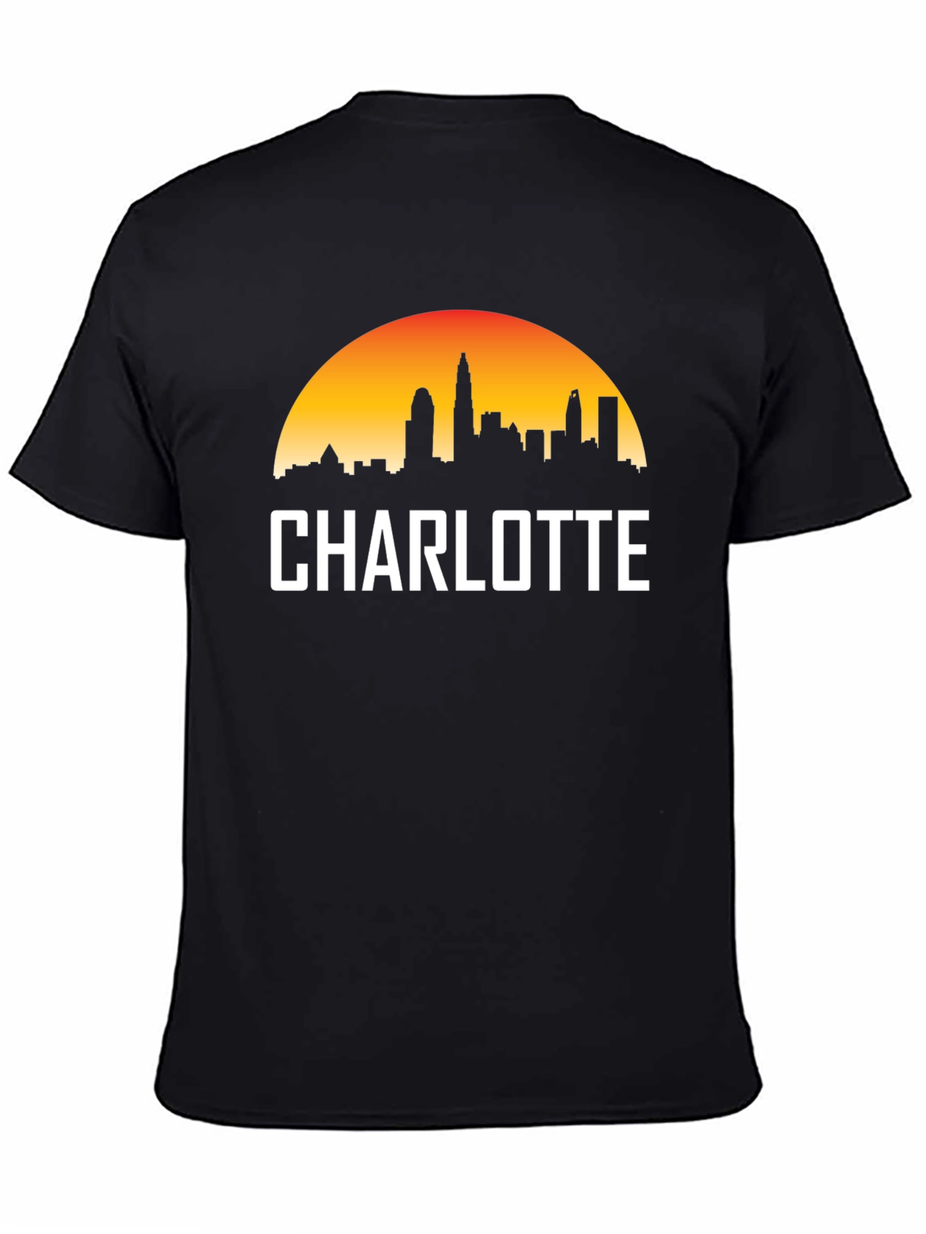 Charlotte Skyline T-Shirt - Cityscape Graphic Tee