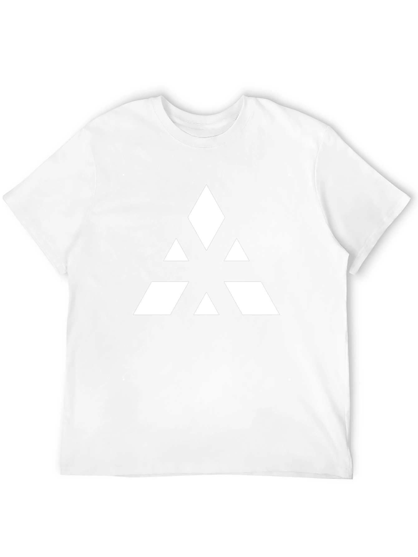 Abstract Triangle Graphic Tee - Black