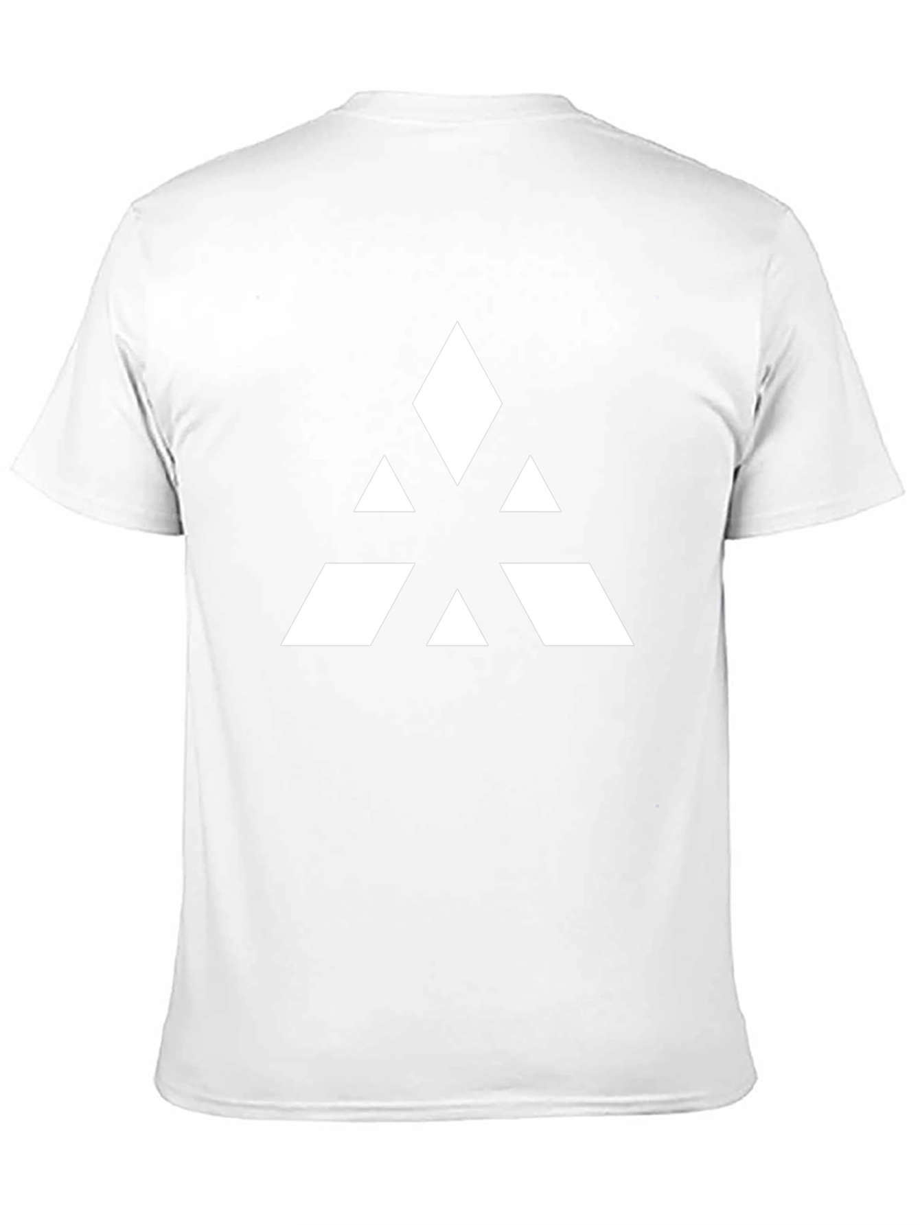 Abstract Triangle Graphic Tee - Black