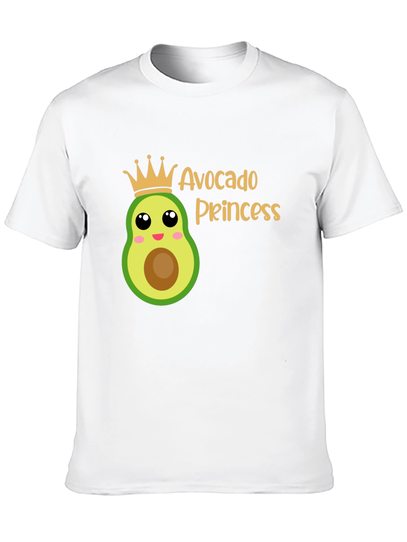 Avocado Princess Graphic T-Shirt - Black