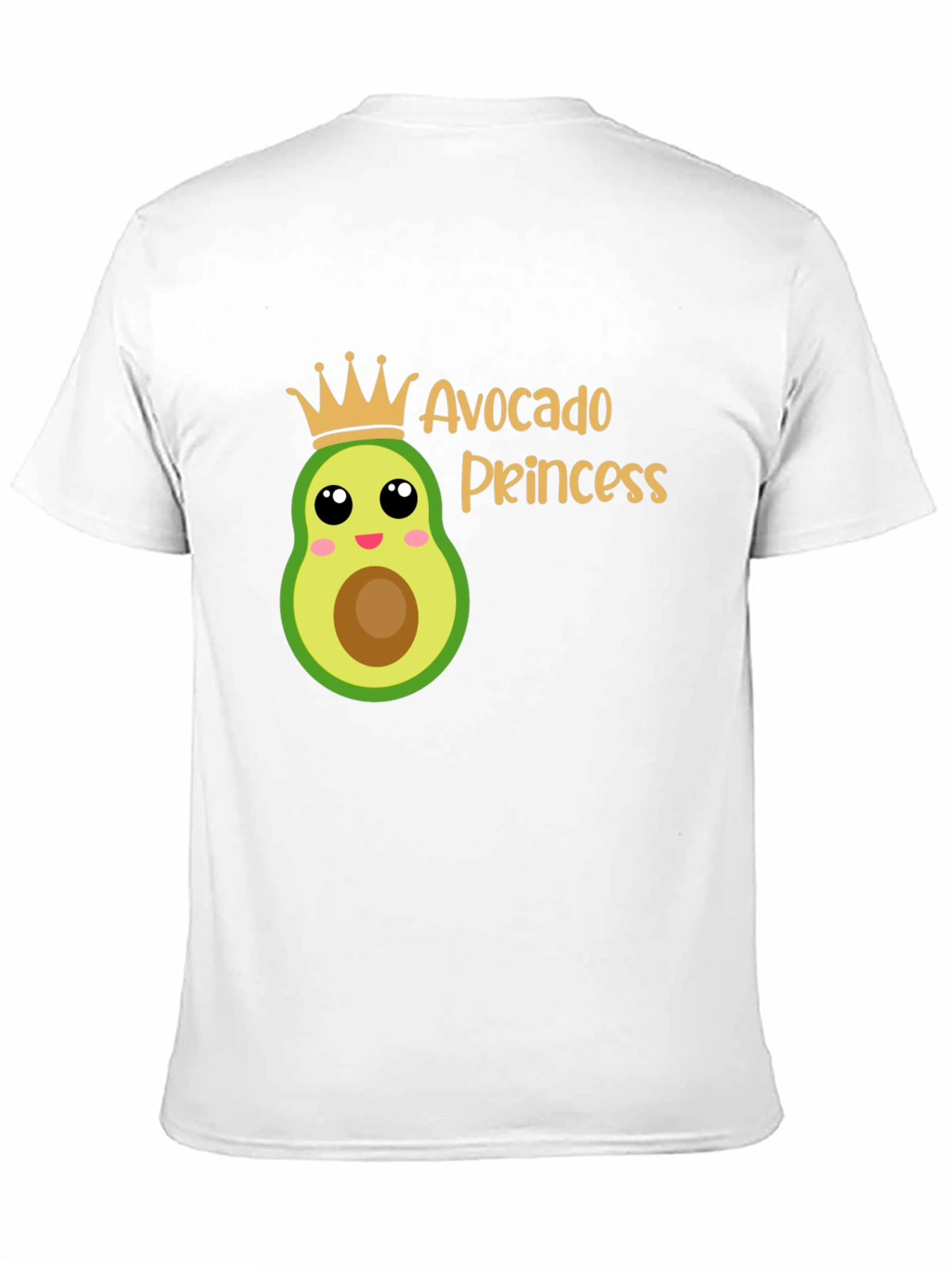 Avocado Princess Graphic T-Shirt - Black