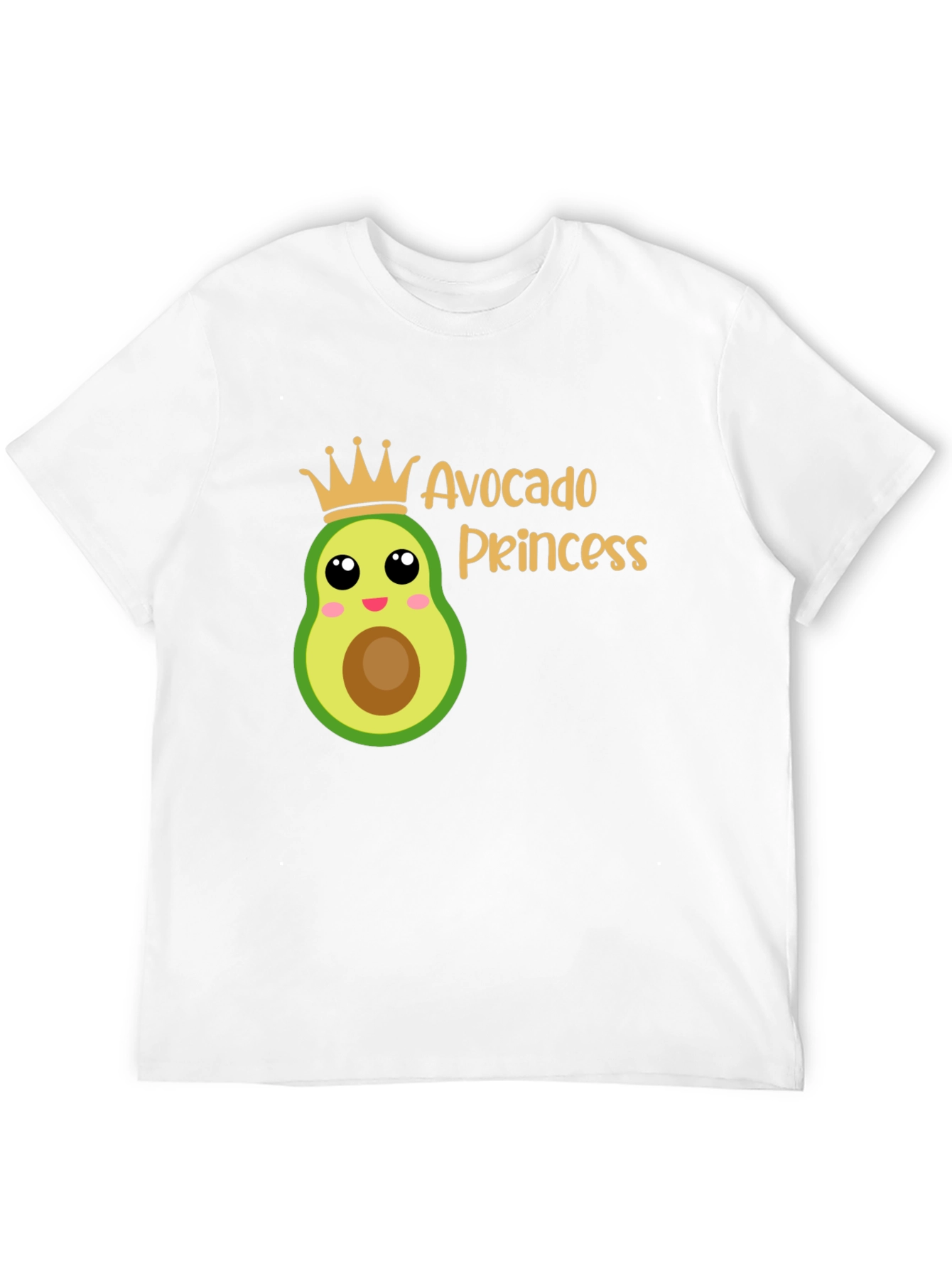 Avocado Princess Graphic T-Shirt - Black