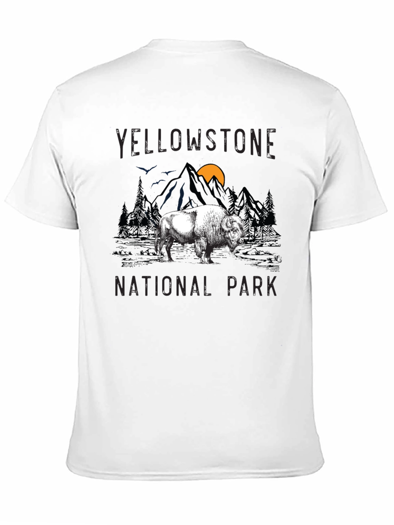 Yellowstone National Park Buffalo Graphic T-Shirt