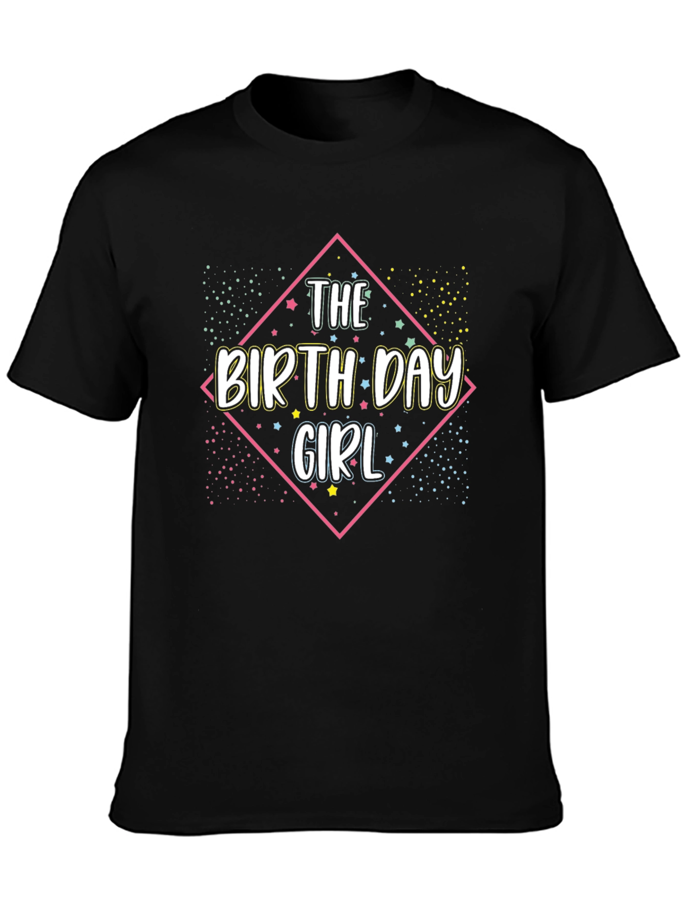 Birthday Girl Black Graphic Tee