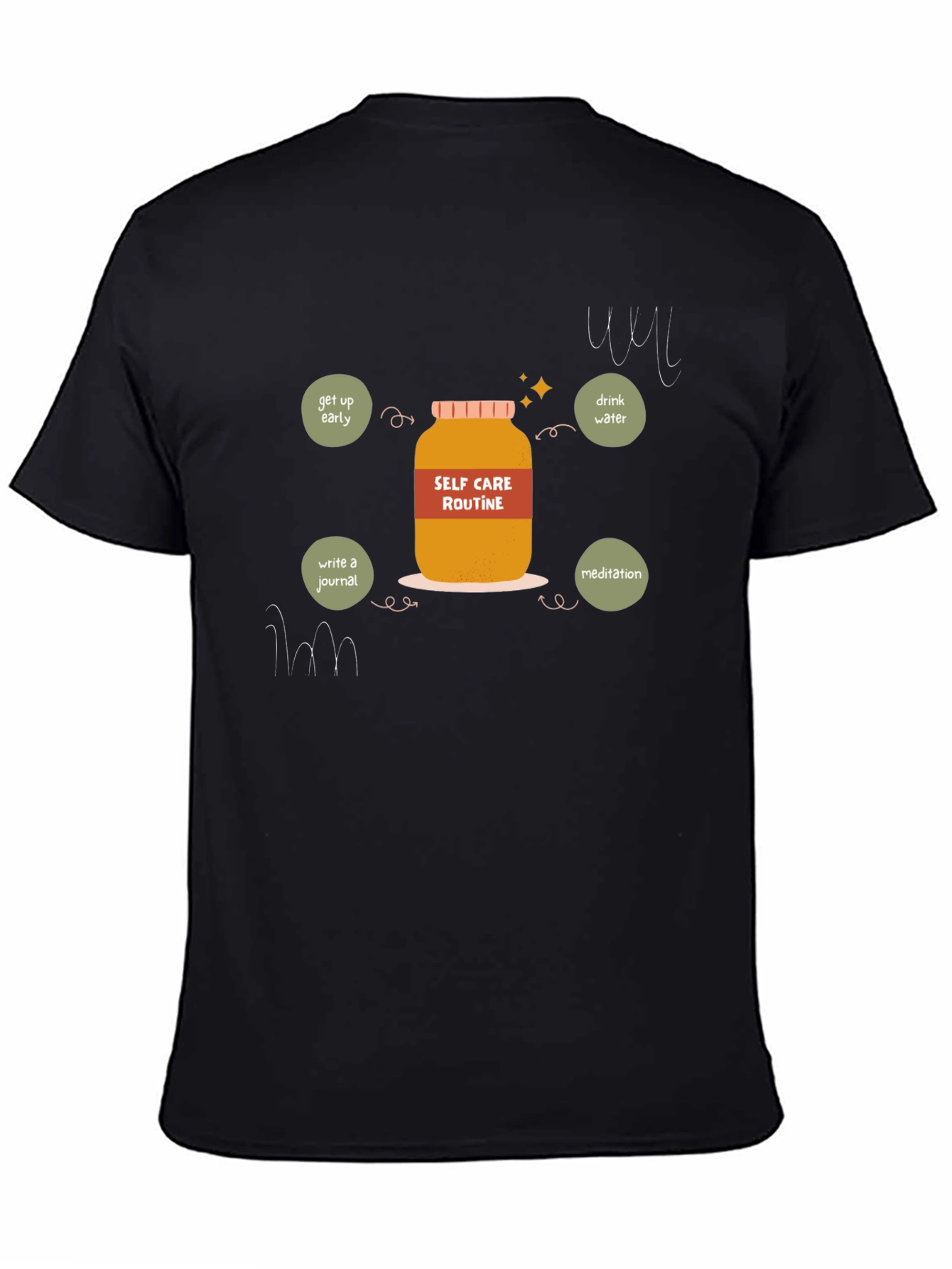 Self Care Routine T-Shirt - Wellness Jar