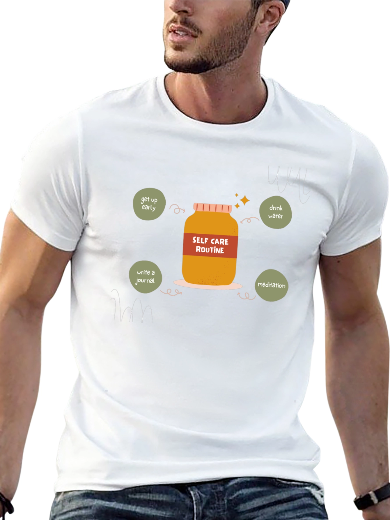 Self Care Routine T-Shirt - Wellness Jar