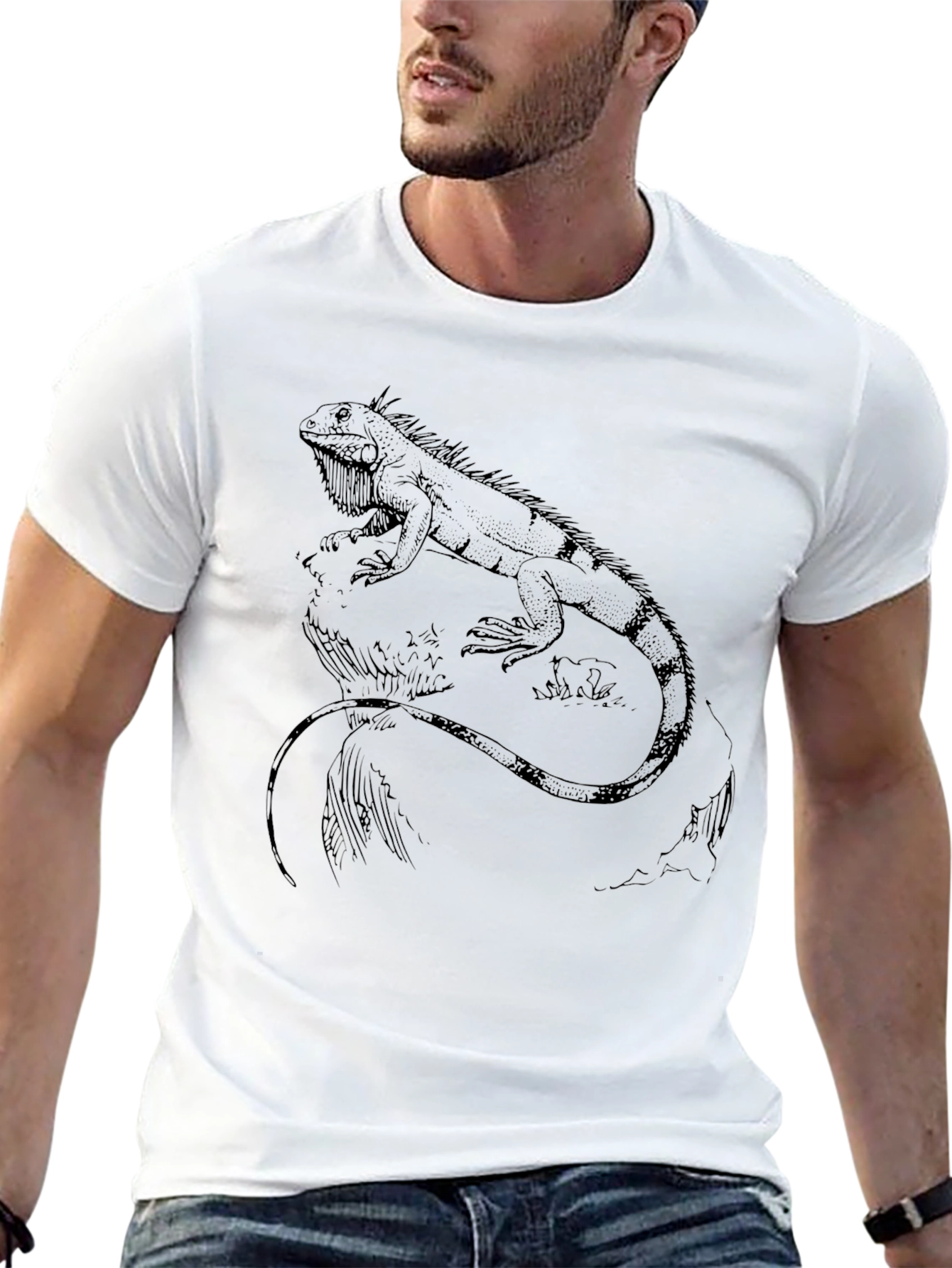 Iguana Graphic Print T-Shirt