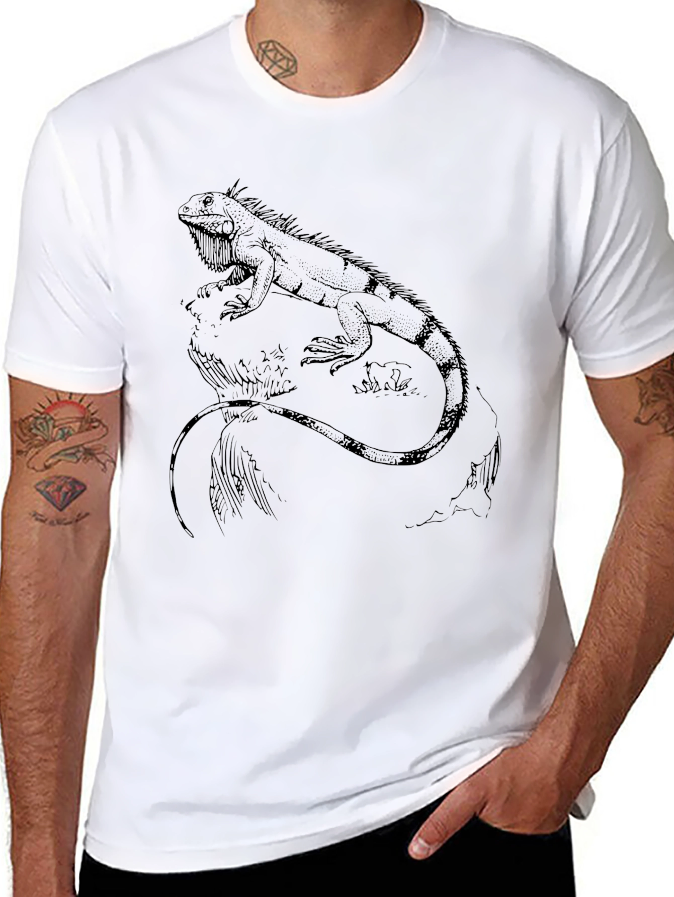 Iguana Graphic Print T-Shirt