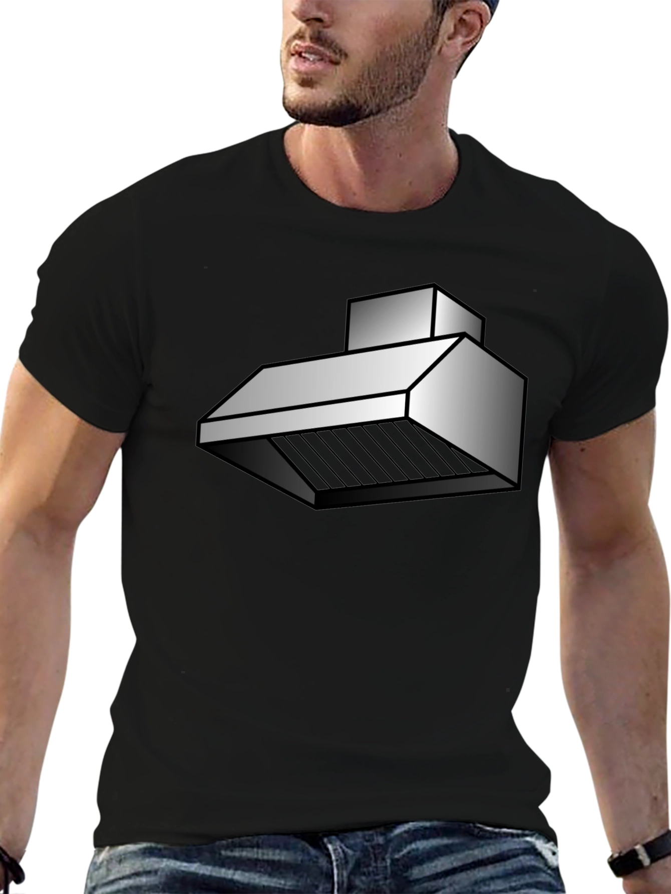 Kitchen Hood T-Shirt - Black Graphic Tee