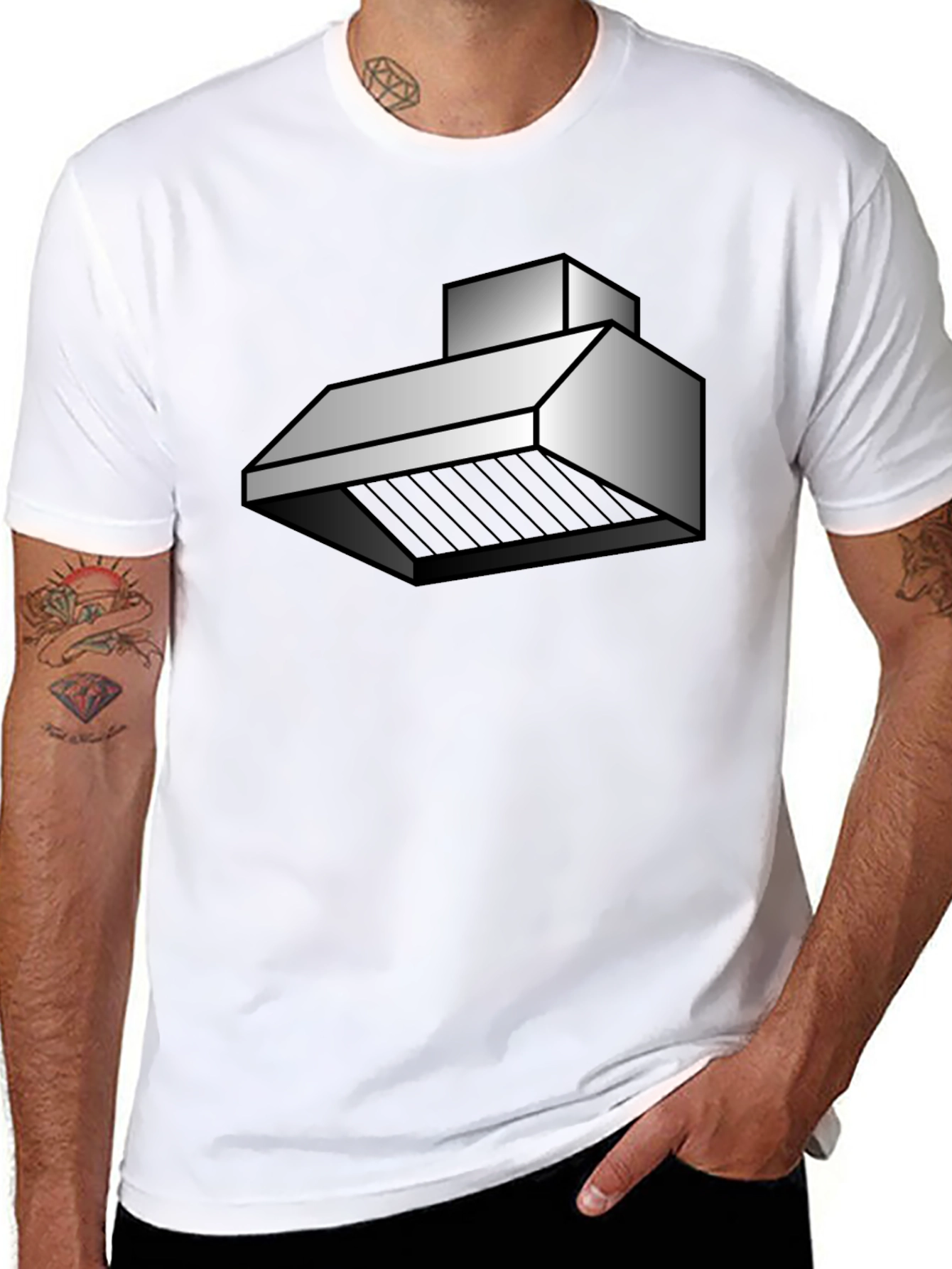 Kitchen Hood T-Shirt - Black Graphic Tee