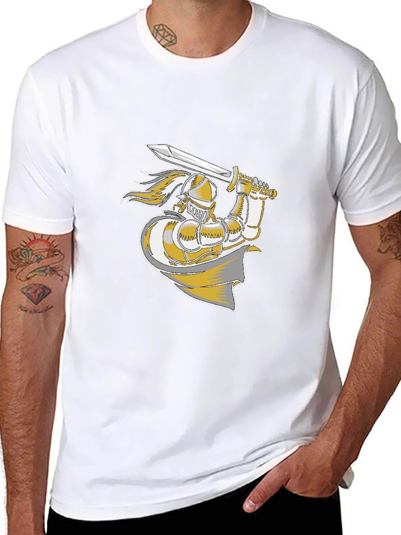Knight Graphic T-Shirt - Black