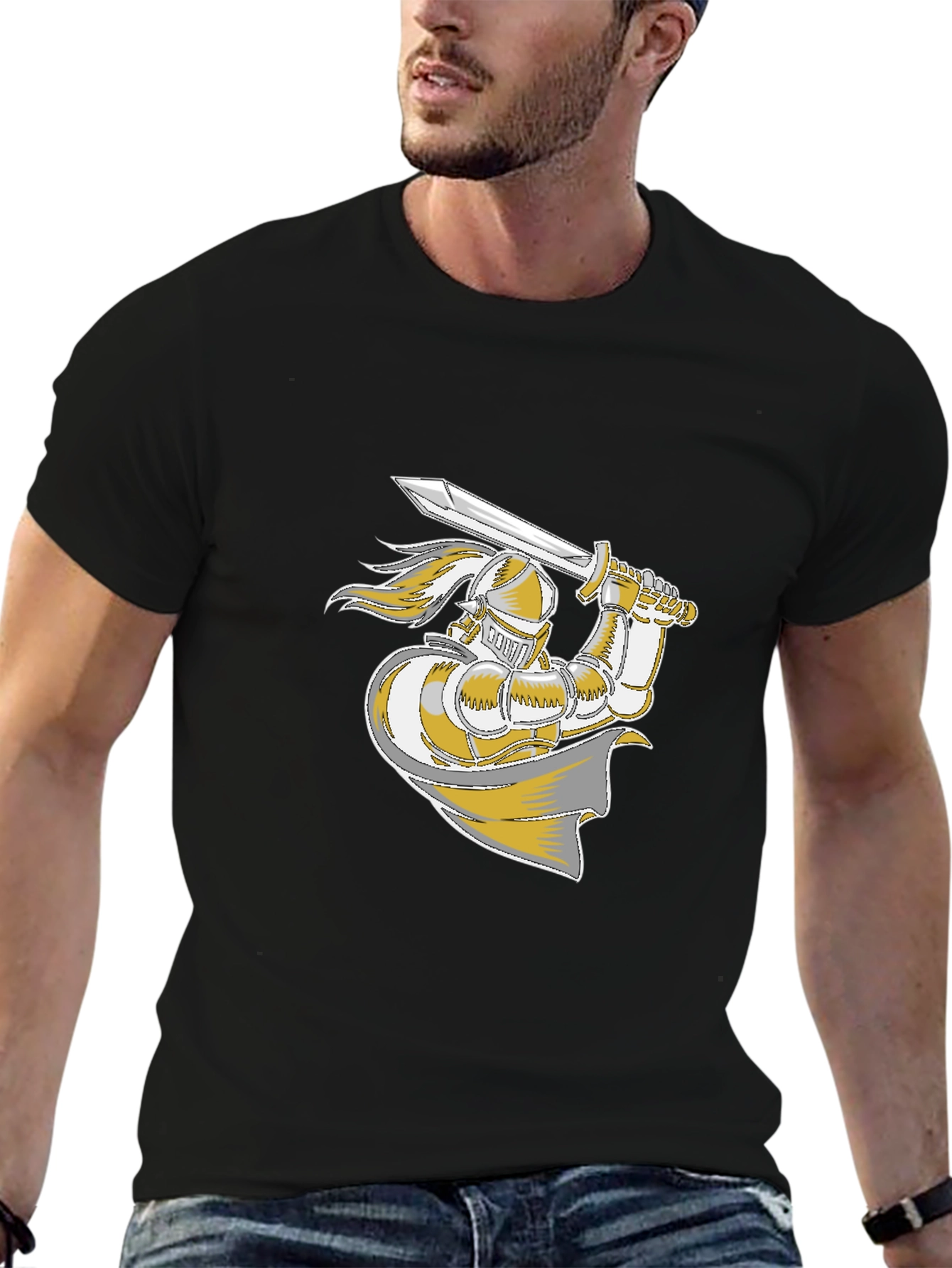 Knight Graphic T-Shirt - Black