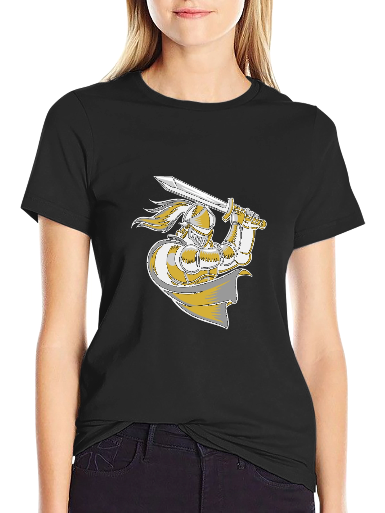 Knight Graphic T-Shirt - Black