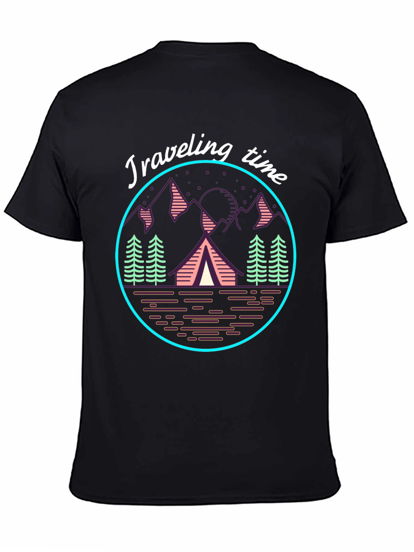 Traveling Time Graphic Tee | Camping Adventure T-Shirt