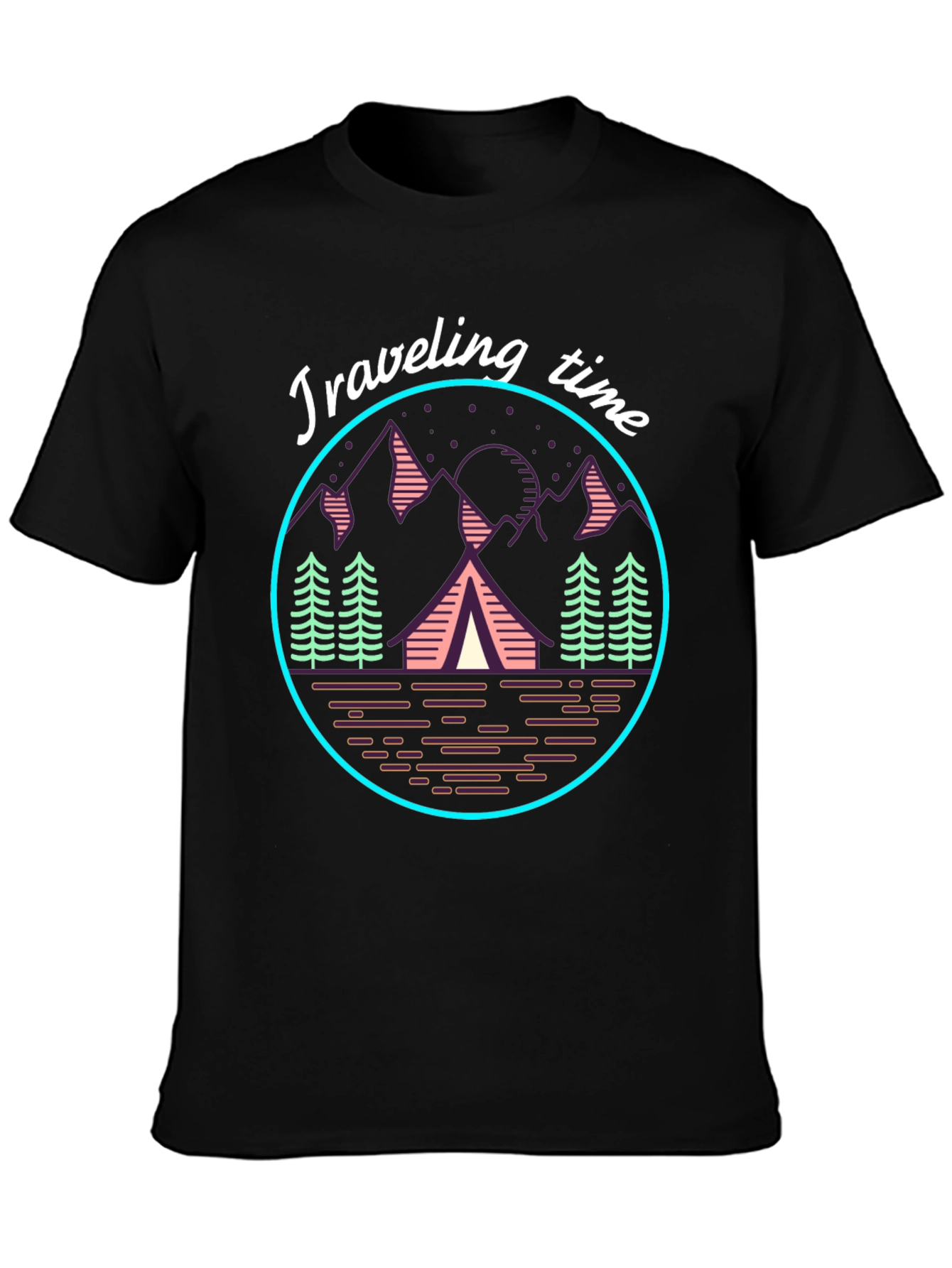 Traveling Time Graphic Tee | Camping Adventure T-Shirt