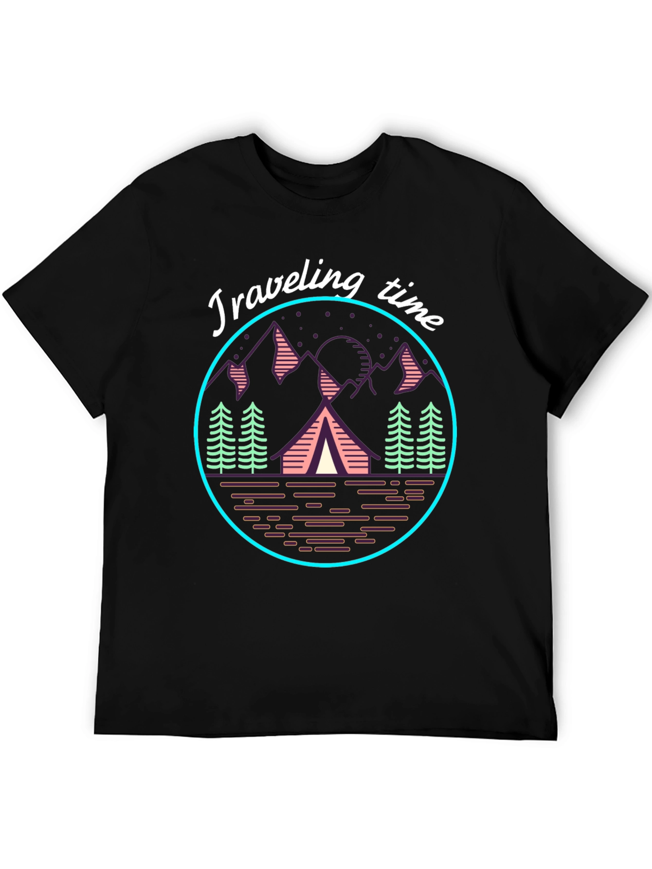 Traveling Time Graphic Tee | Camping Adventure T-Shirt