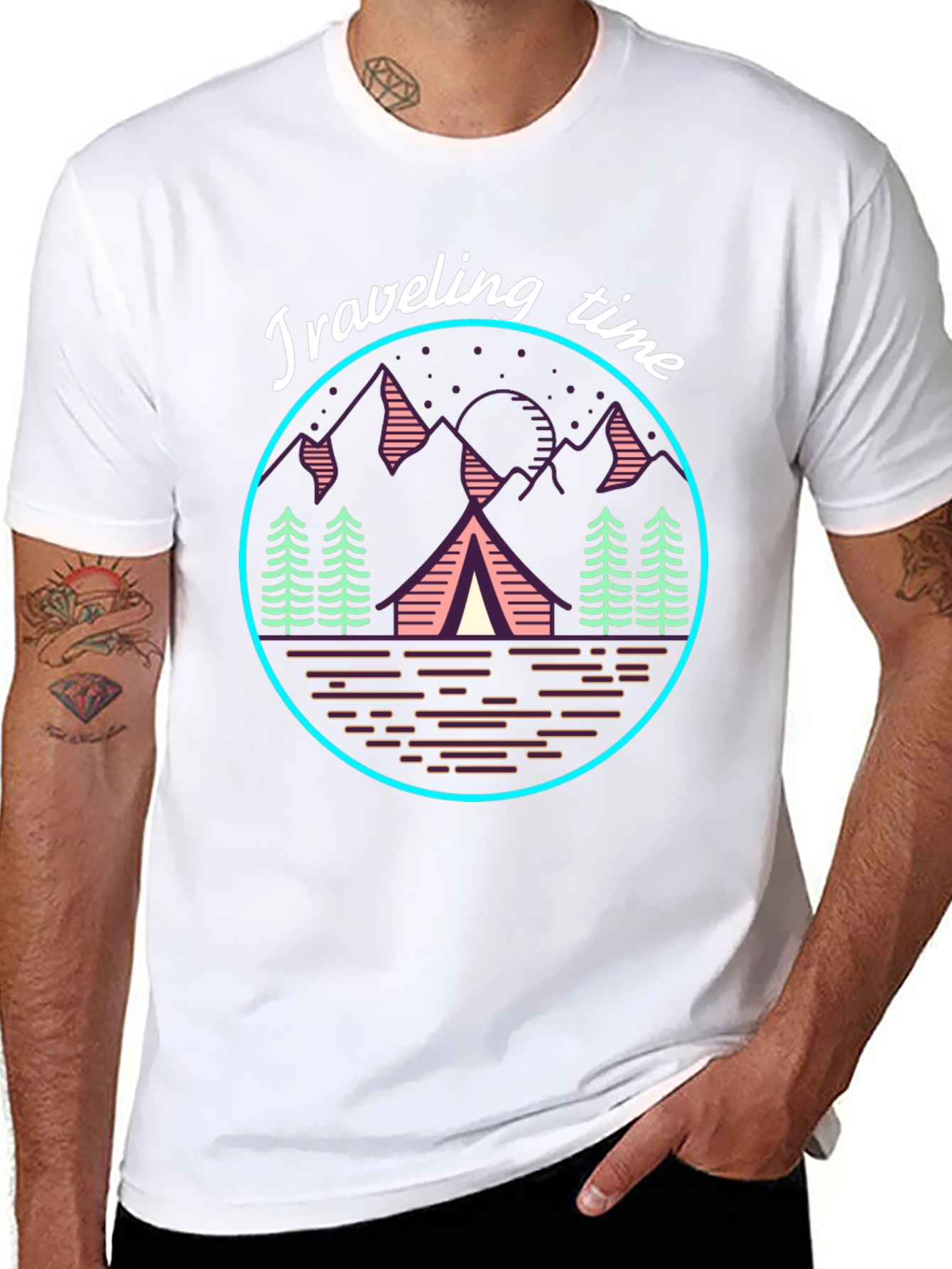 Traveling Time Graphic Tee | Camping Adventure T-Shirt