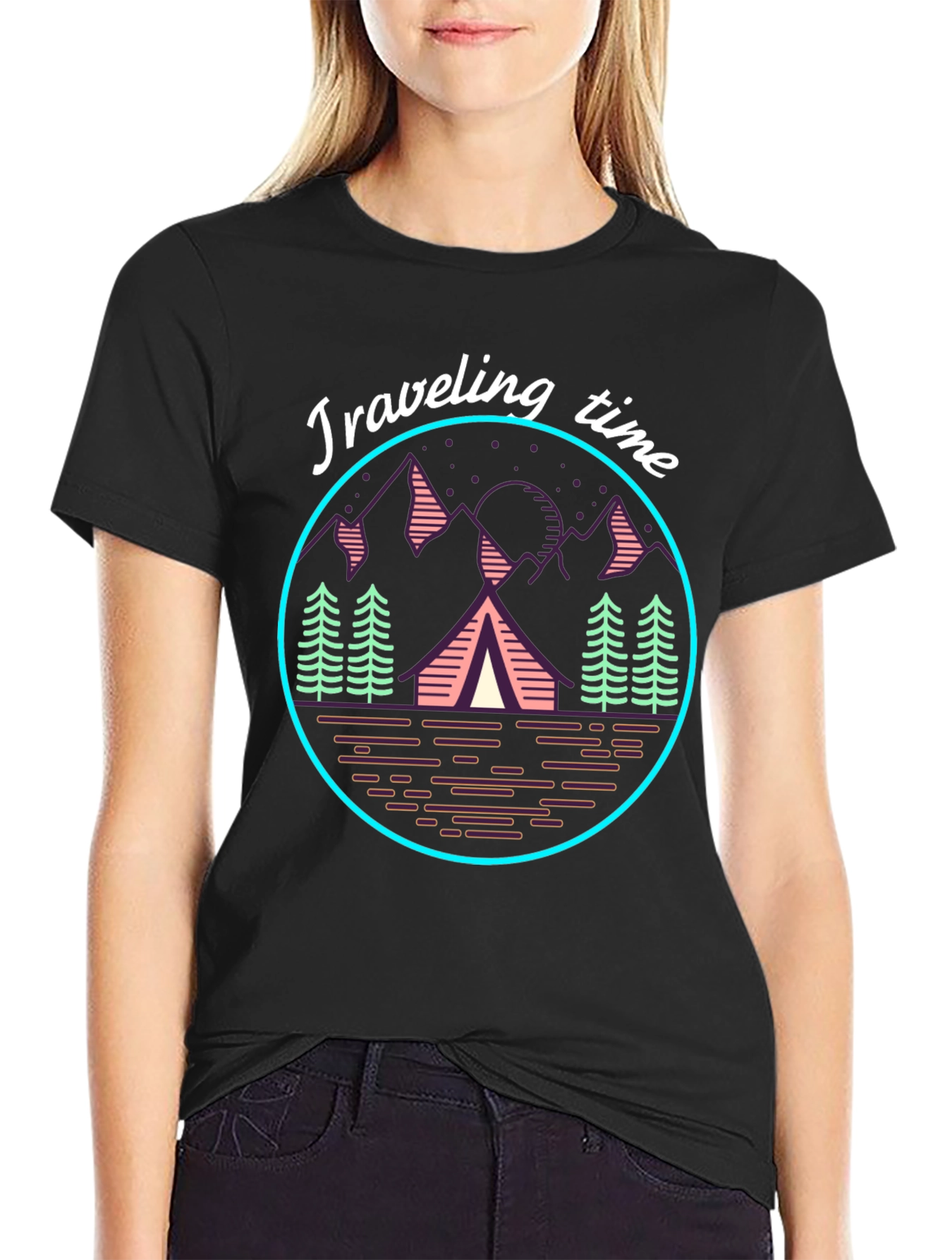 Traveling Time Graphic Tee | Camping Adventure T-Shirt