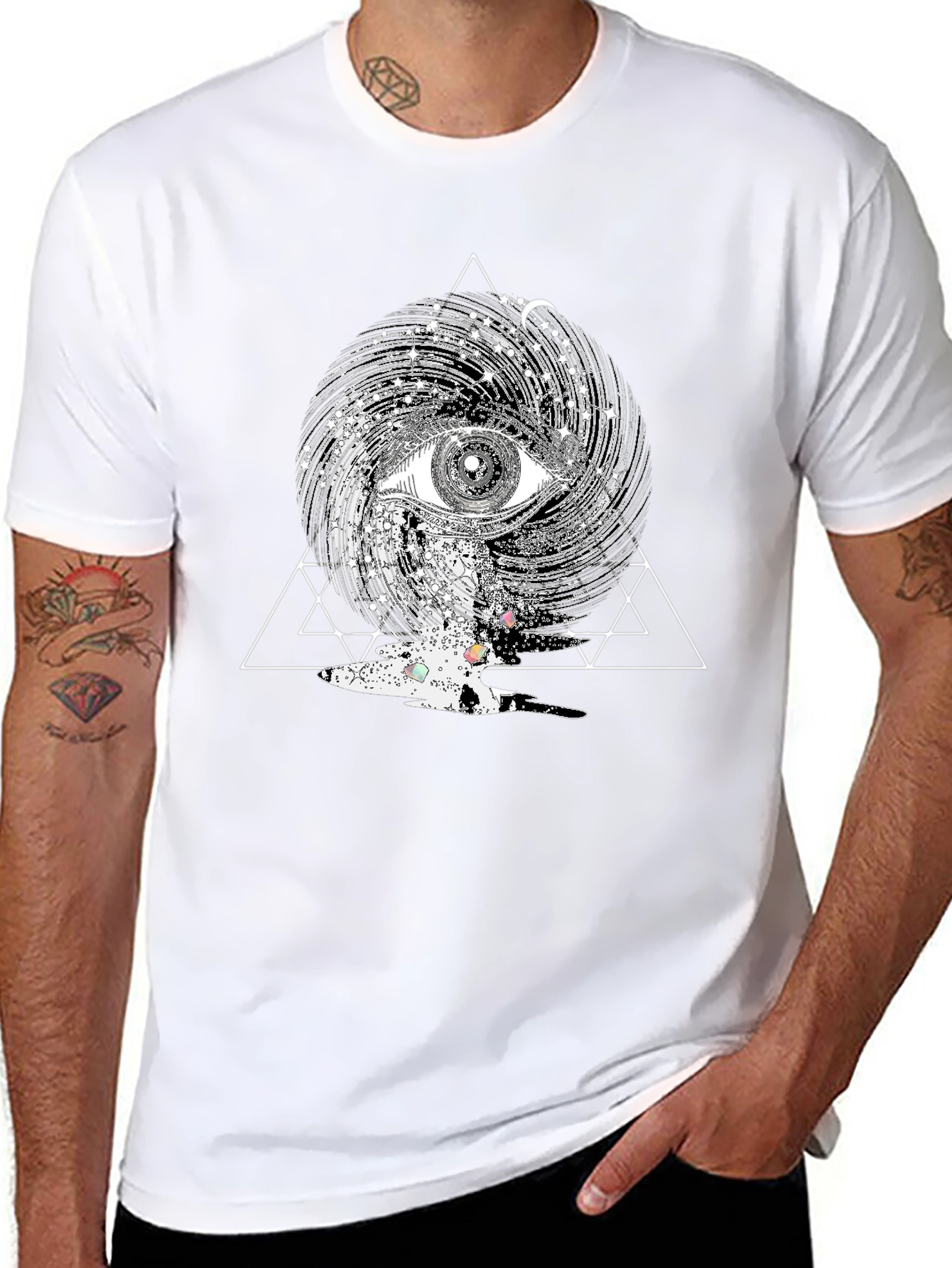 Mystic Eye Graphic Tee - Black
