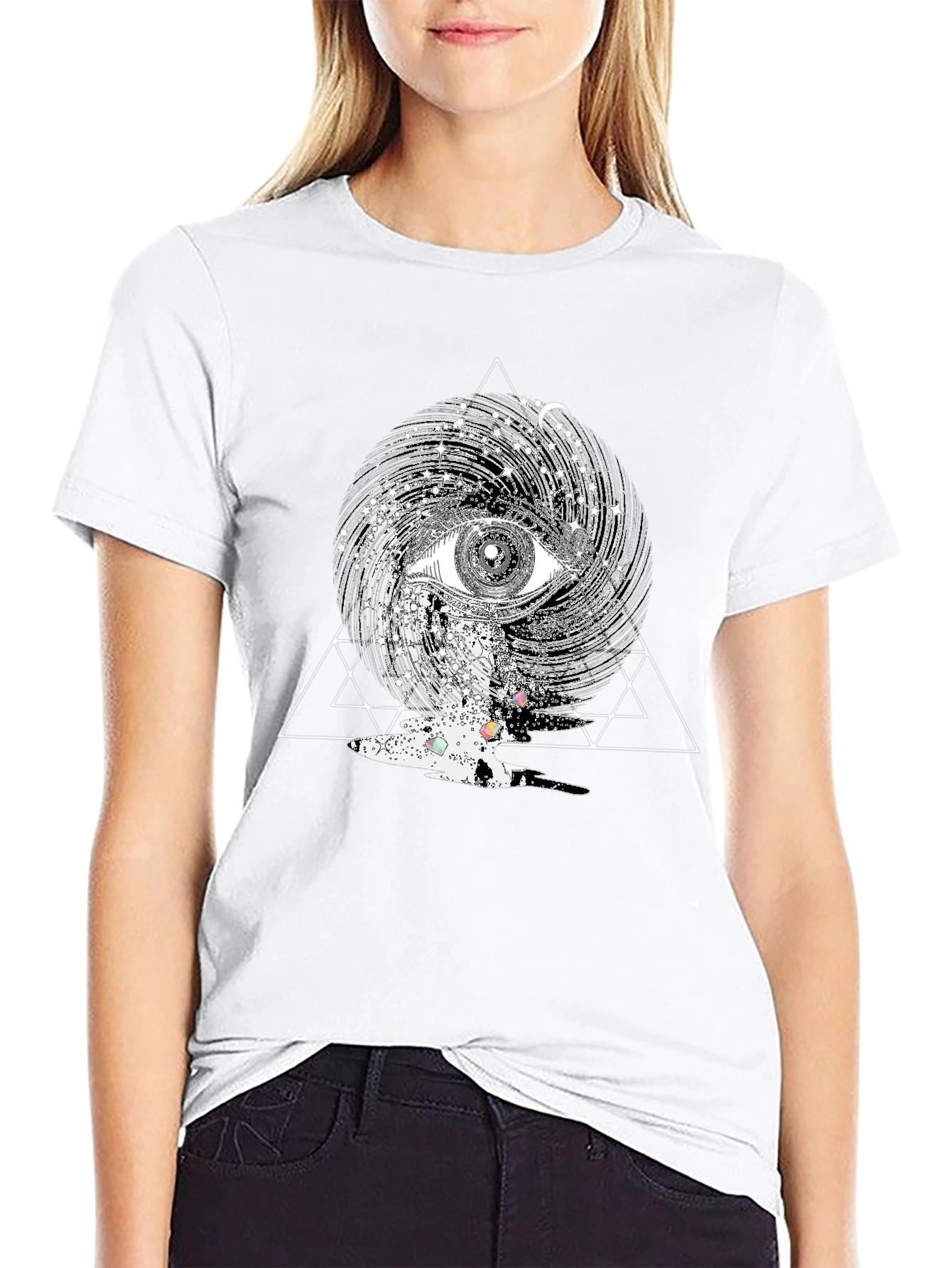 Mystic Eye Graphic Tee - Black