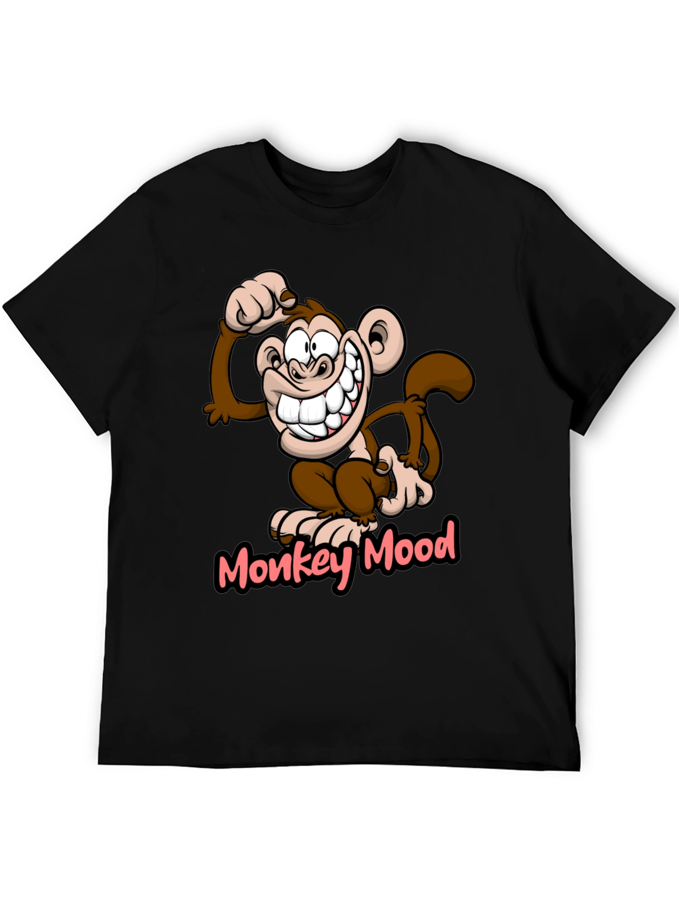Monkey Mood Graphic T-Shirt - Fun Novelty Tee