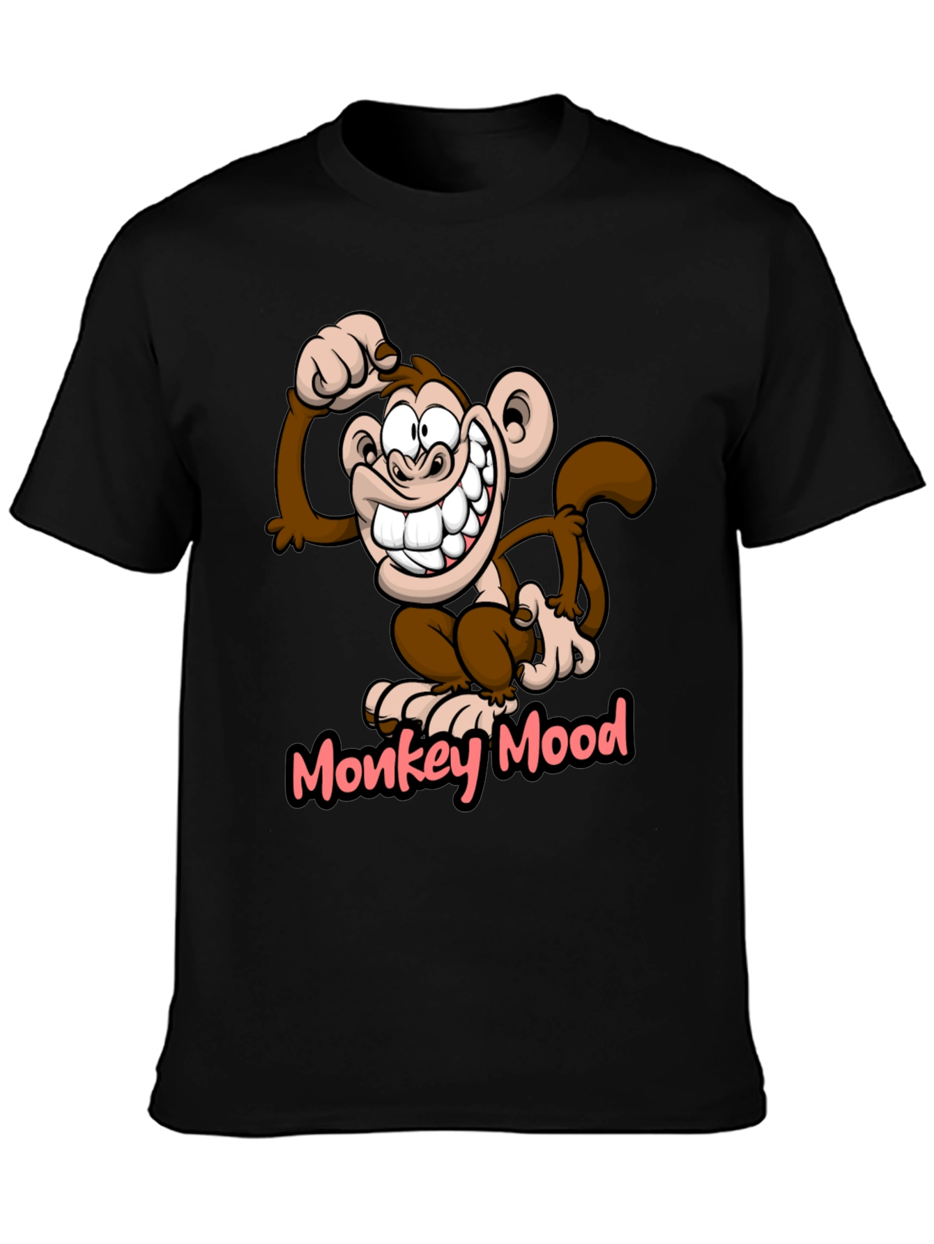 Monkey Mood Graphic T-Shirt - Fun Novelty Tee
