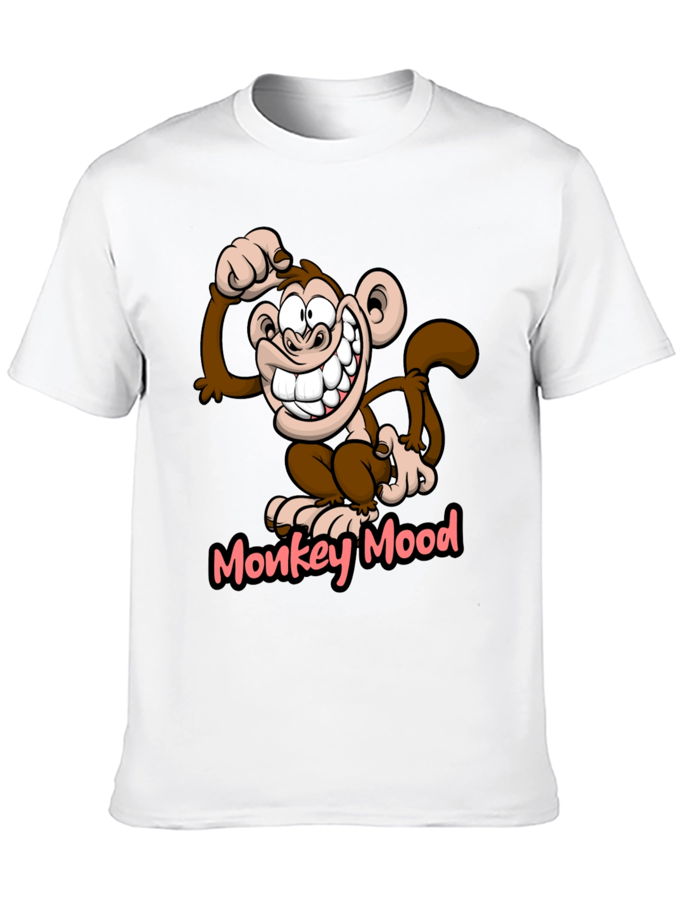 Monkey Mood Graphic T-Shirt - Fun Novelty Tee