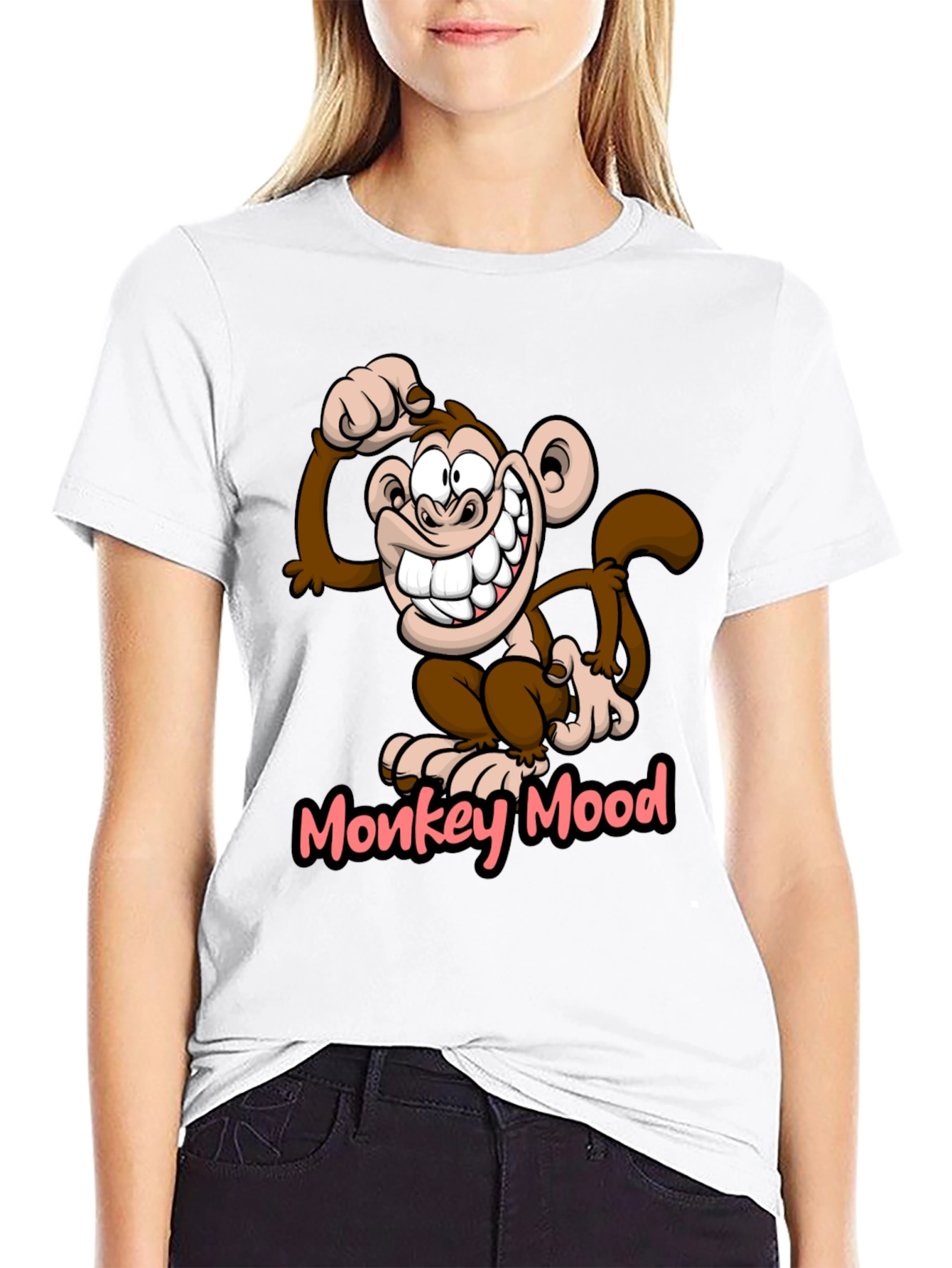 Monkey Mood Graphic T-Shirt - Fun Novelty Tee