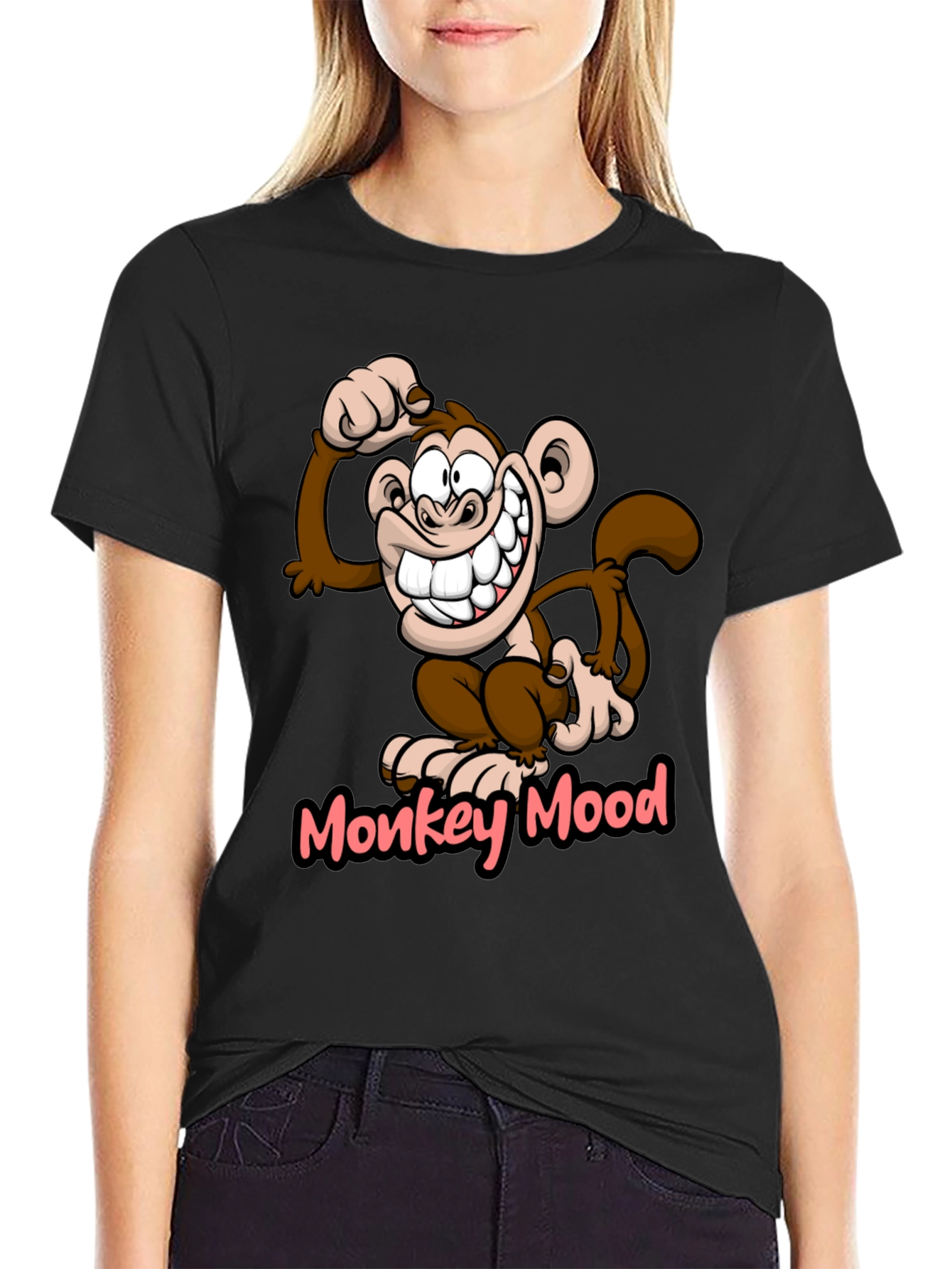 Monkey Mood Graphic T-Shirt - Fun Novelty Tee