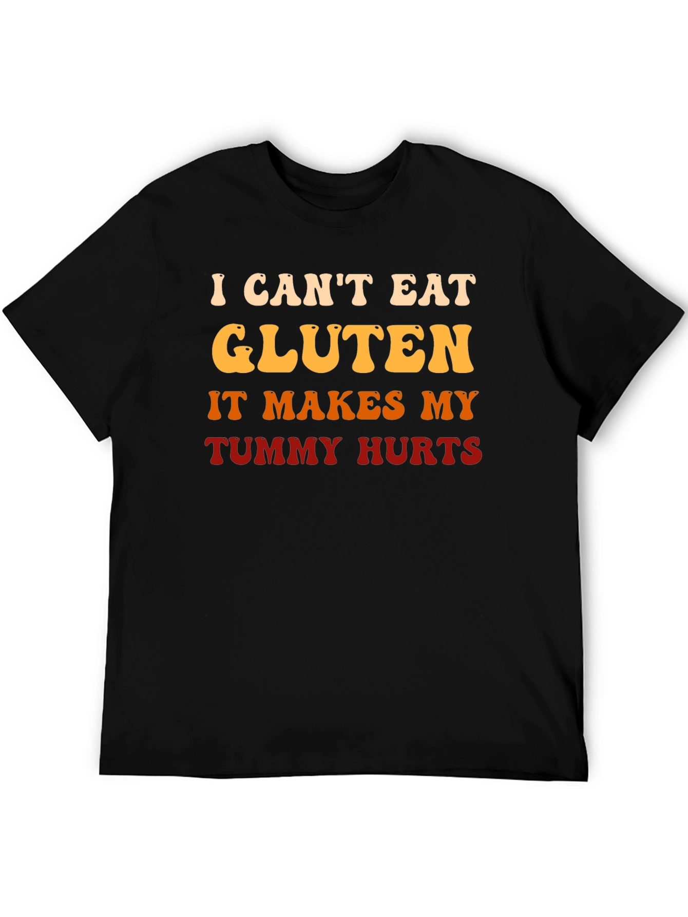 Funny Gluten Intolerance T-Shirt - Tummy Hurts Tee