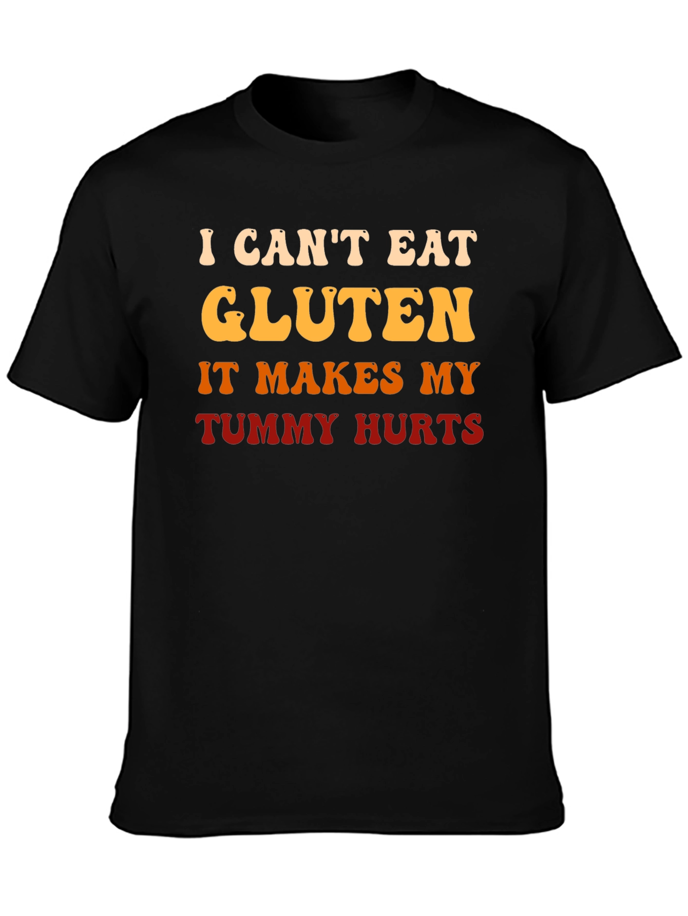 Funny Gluten Intolerance T-Shirt - Tummy Hurts Tee